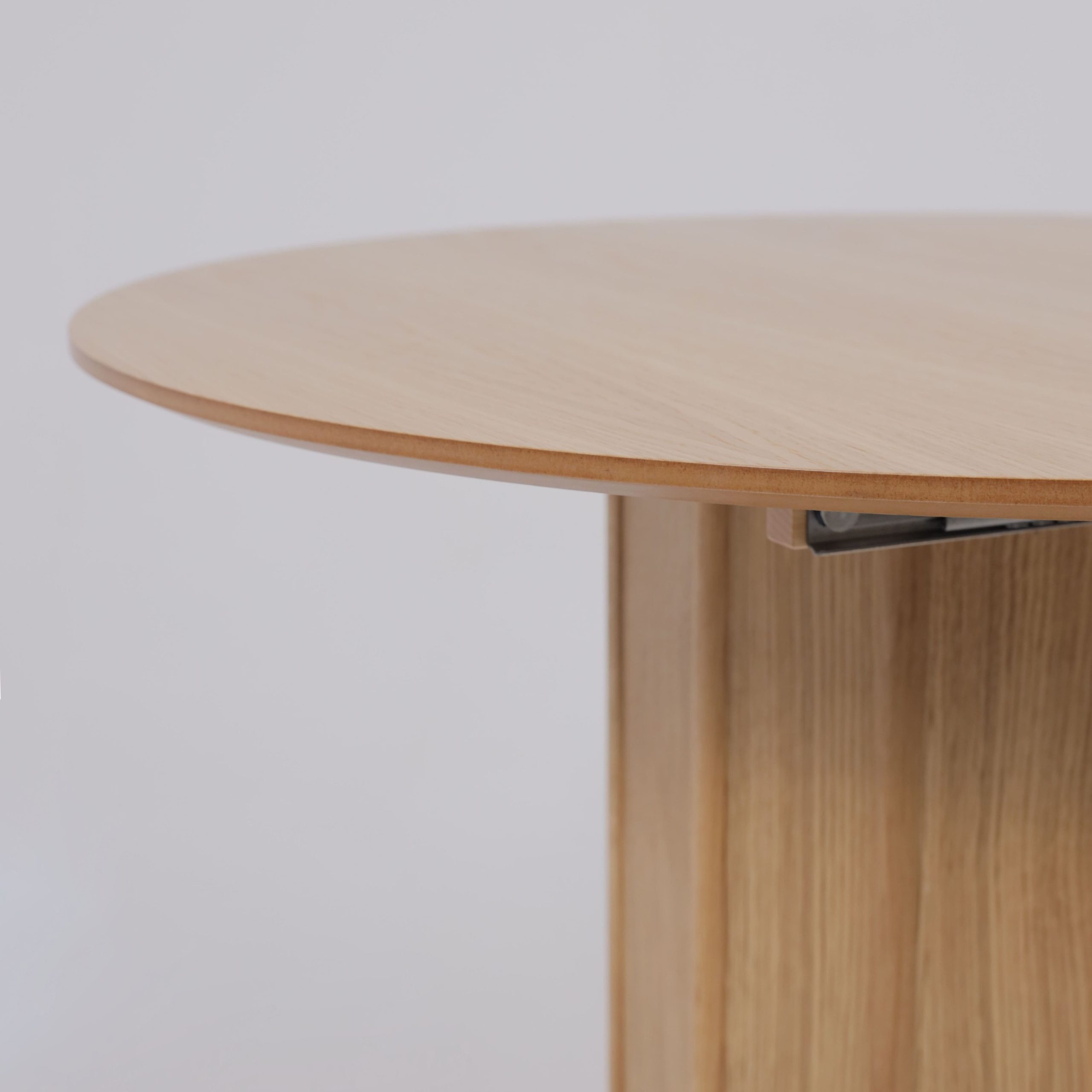 Стол ОЛАФ-М 950(1250)*950, Светлый дуб без тонировки/Светлый дуб