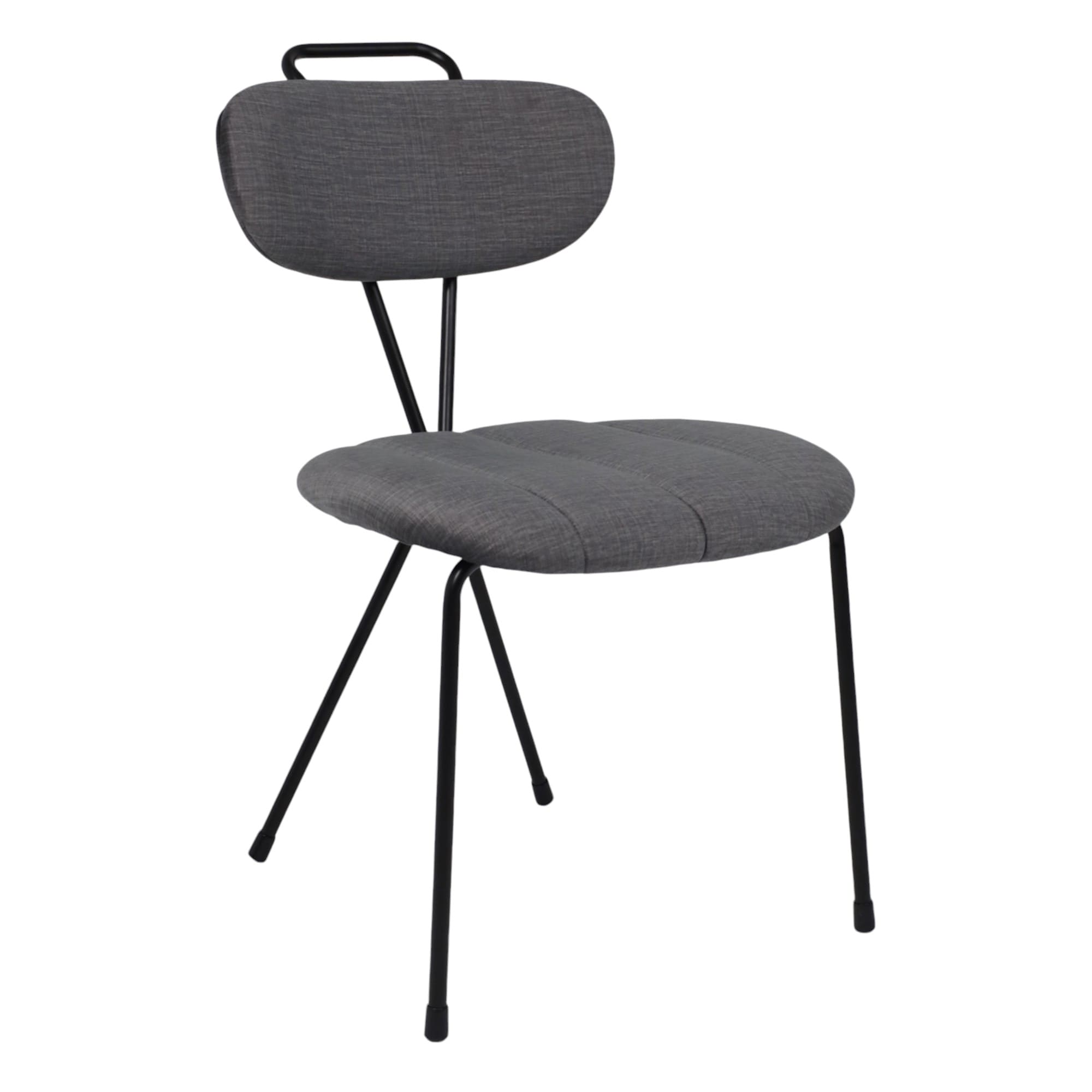 Стул TORI, серый велюр VOSS 15/черный