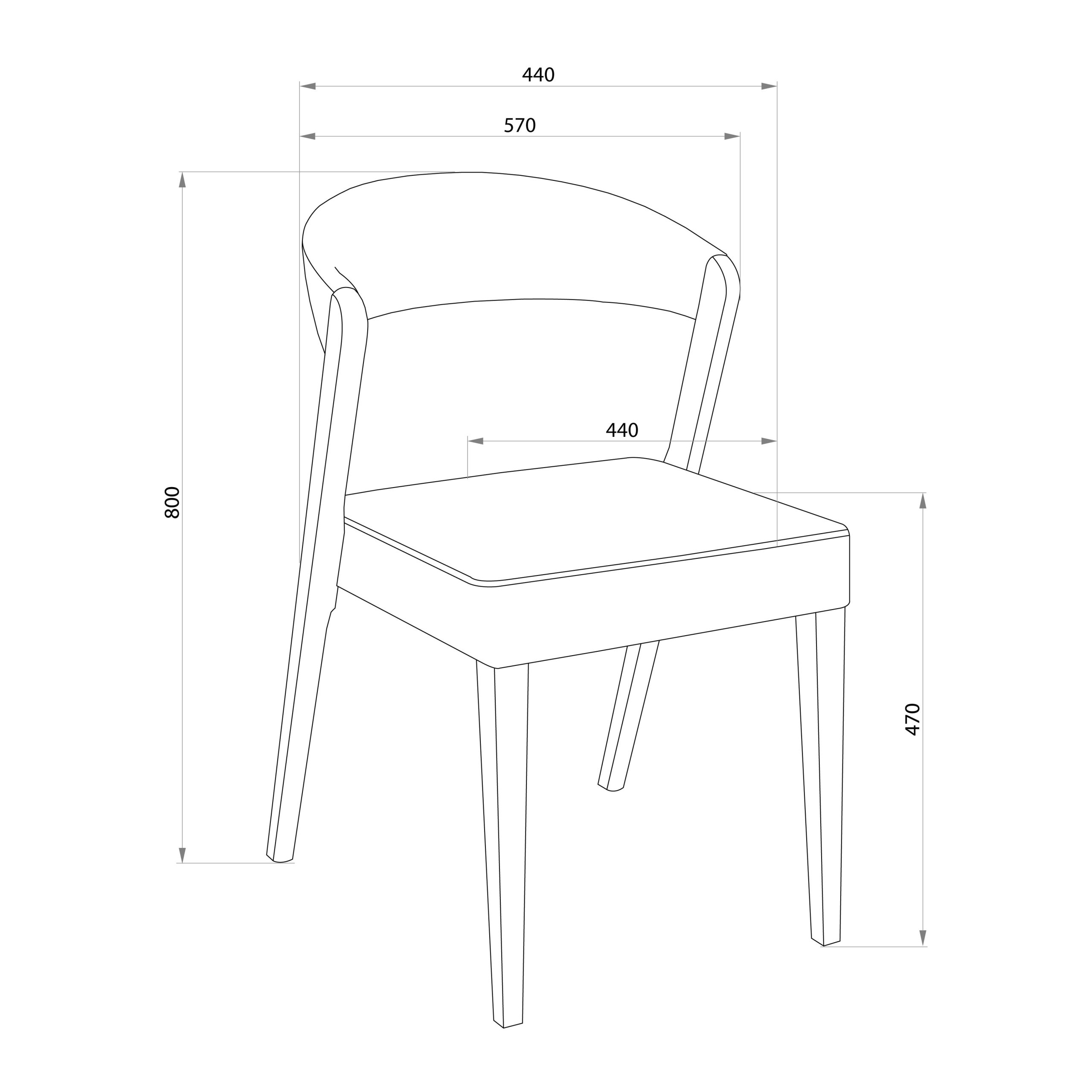 Стул Талер, латте Bogemia latte/венге