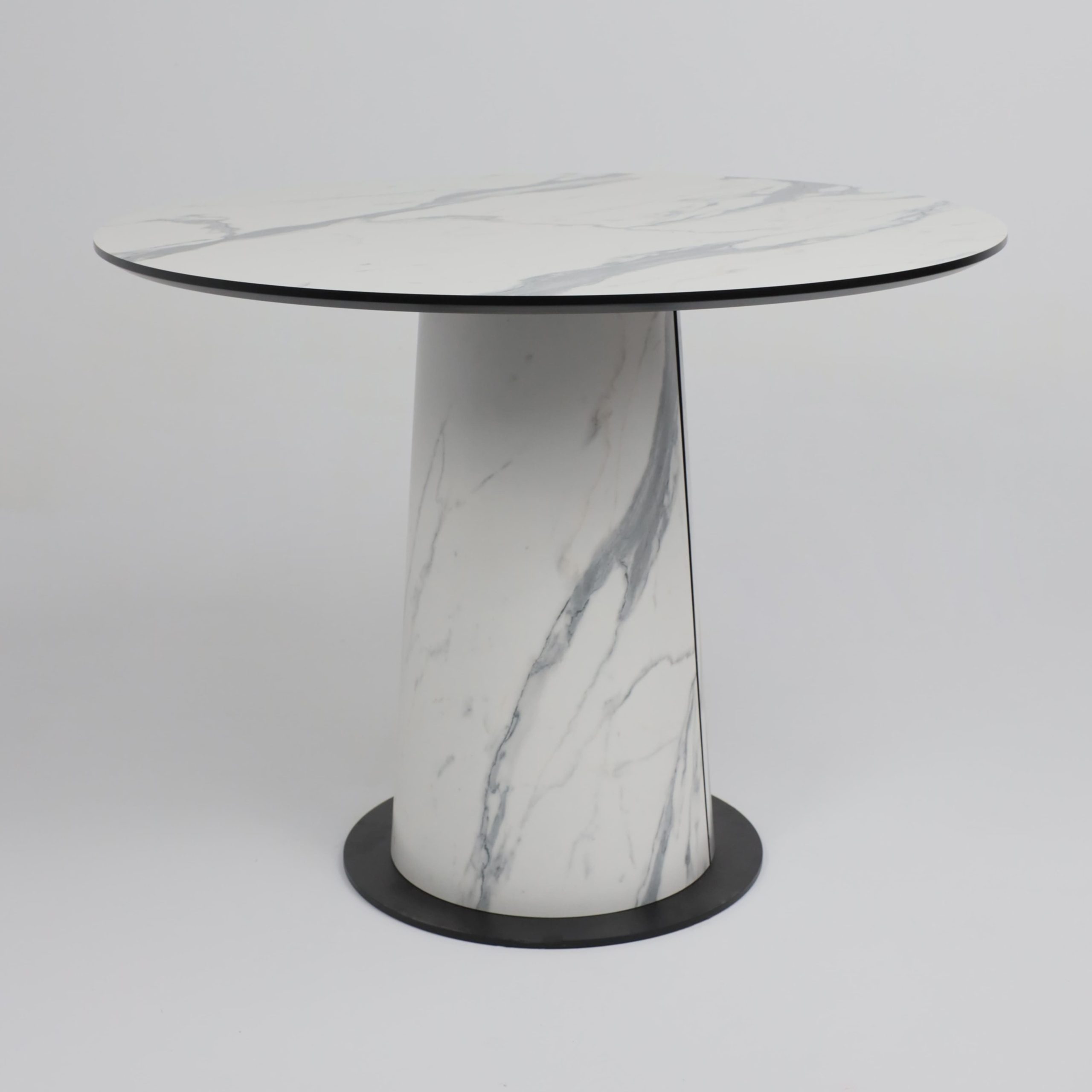 Стол AV 1317, HPL+МДФ, нераздвижной 1000 Мрамор белый/черный