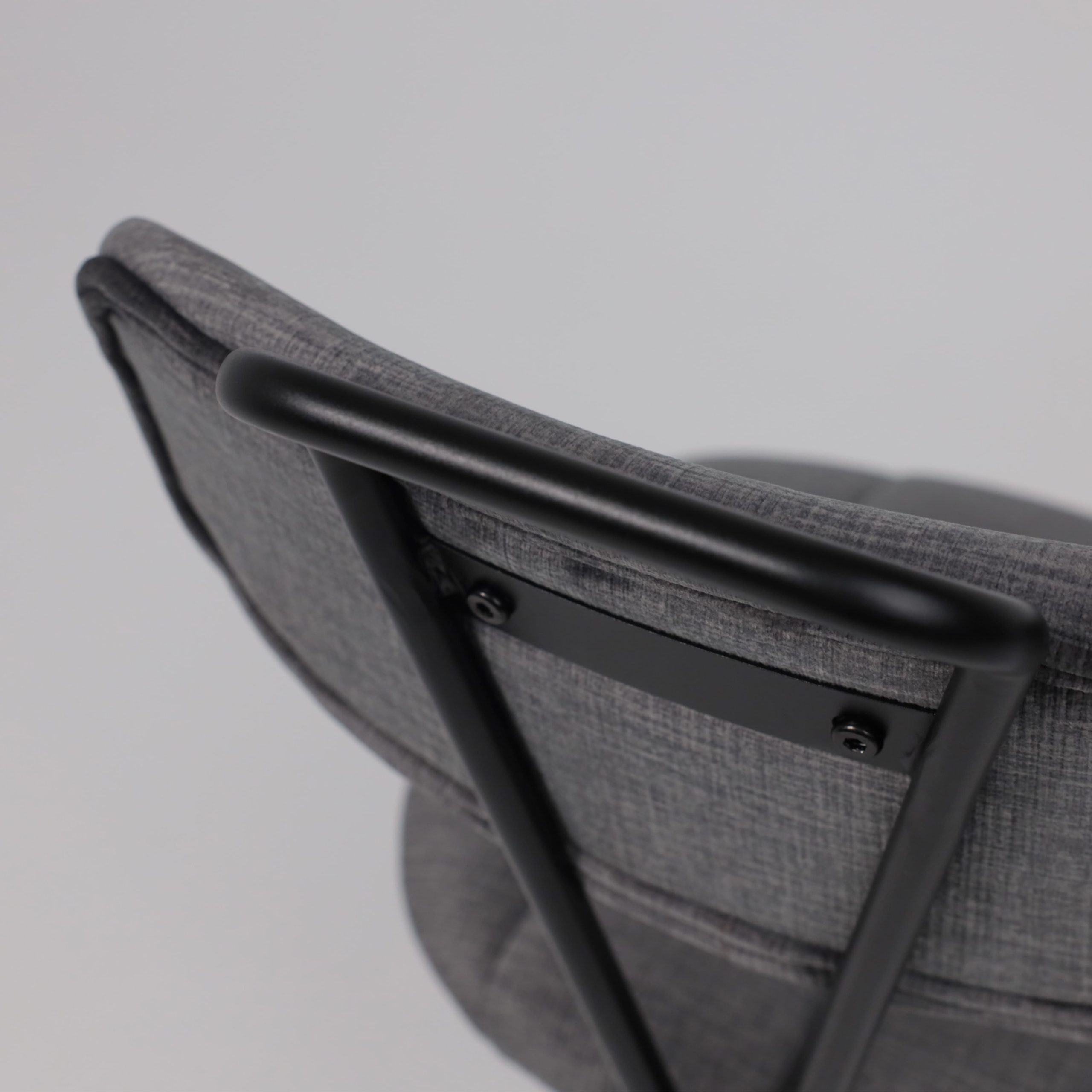 Стул TORI, серый велюр VOSS 15/черный