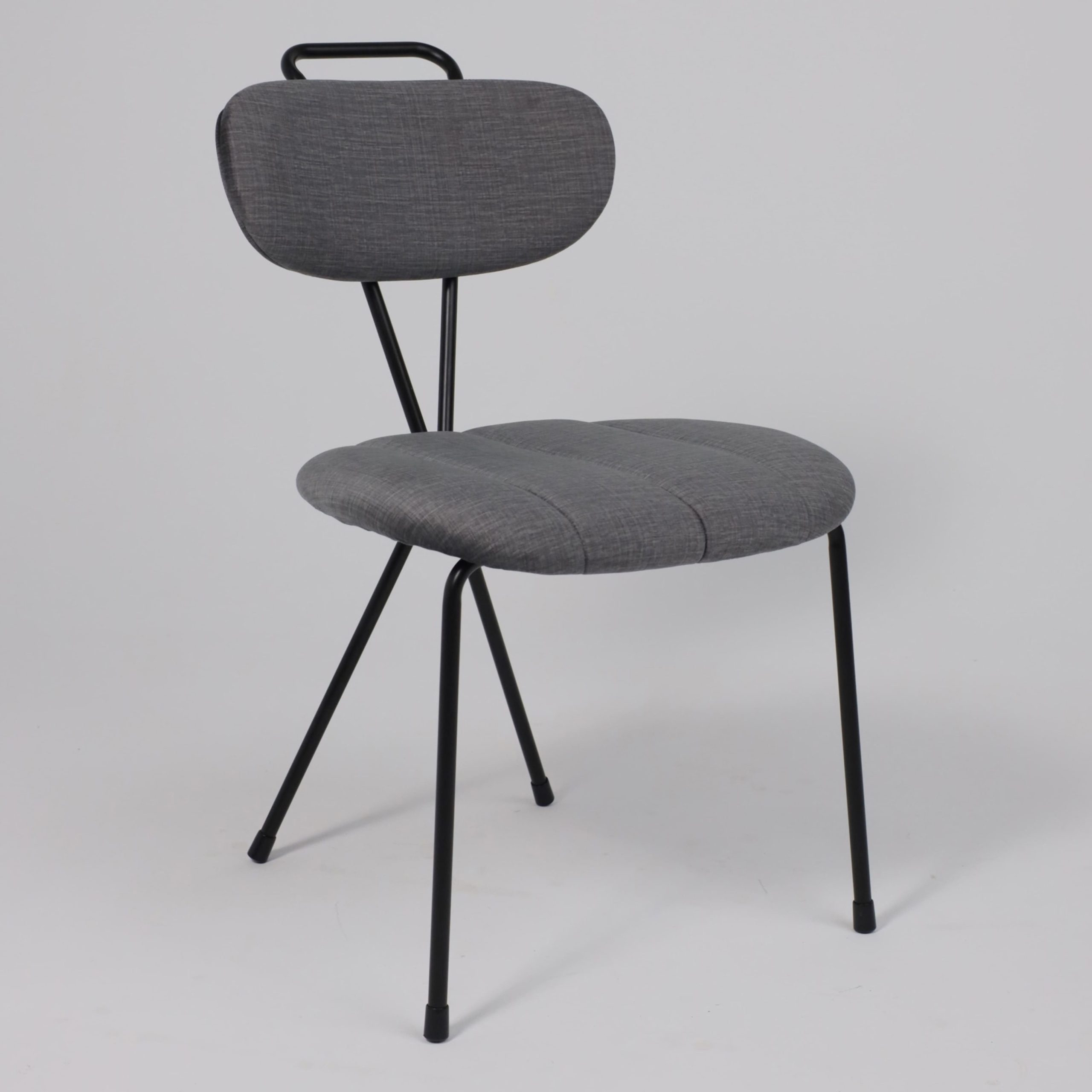 Стул TORI, серый велюр VOSS 15/черный