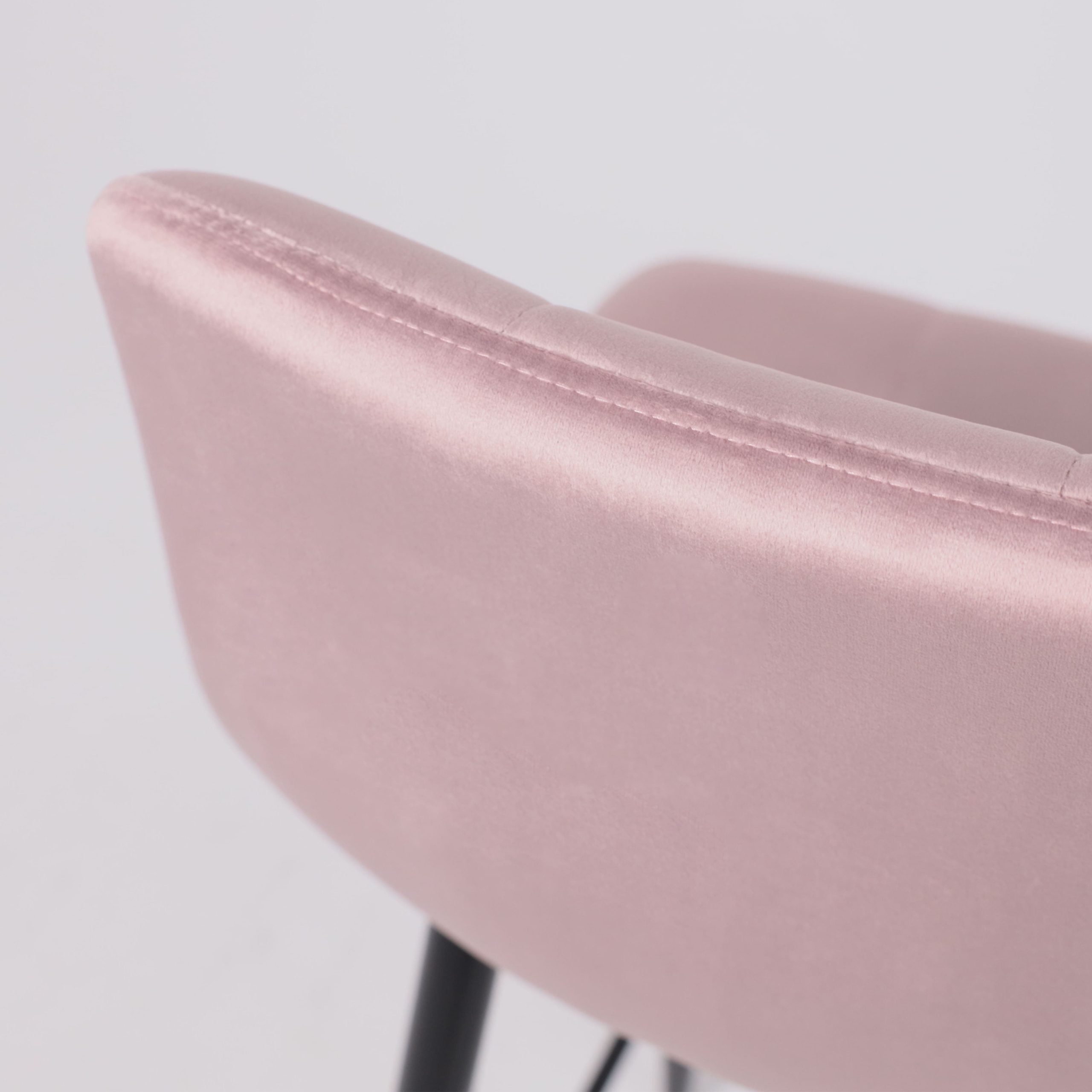 Стул STELLA, барный, пыльная роза велюр HLR25/черный