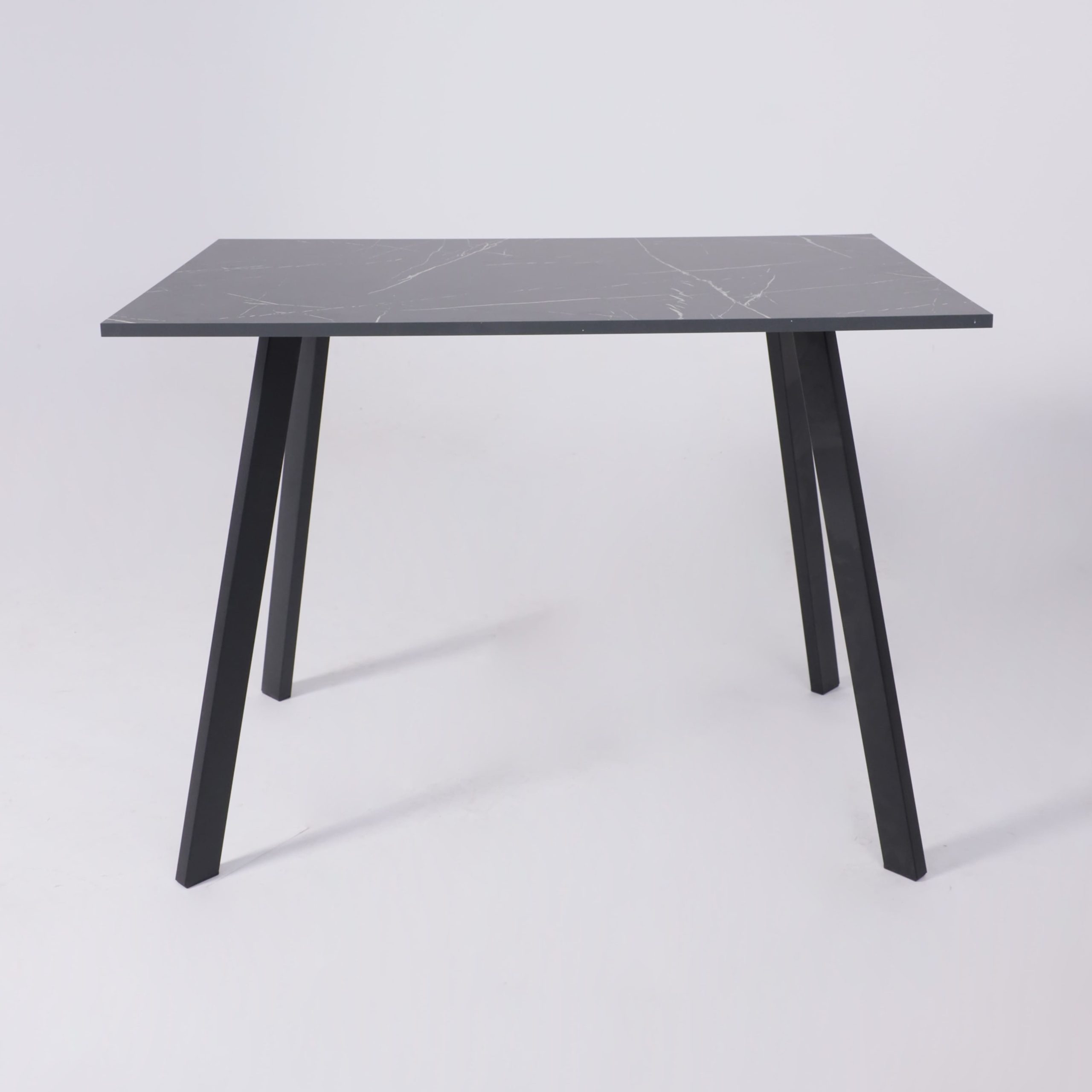 Стол SOLO 102*67, Мрамор неро маркина/черный