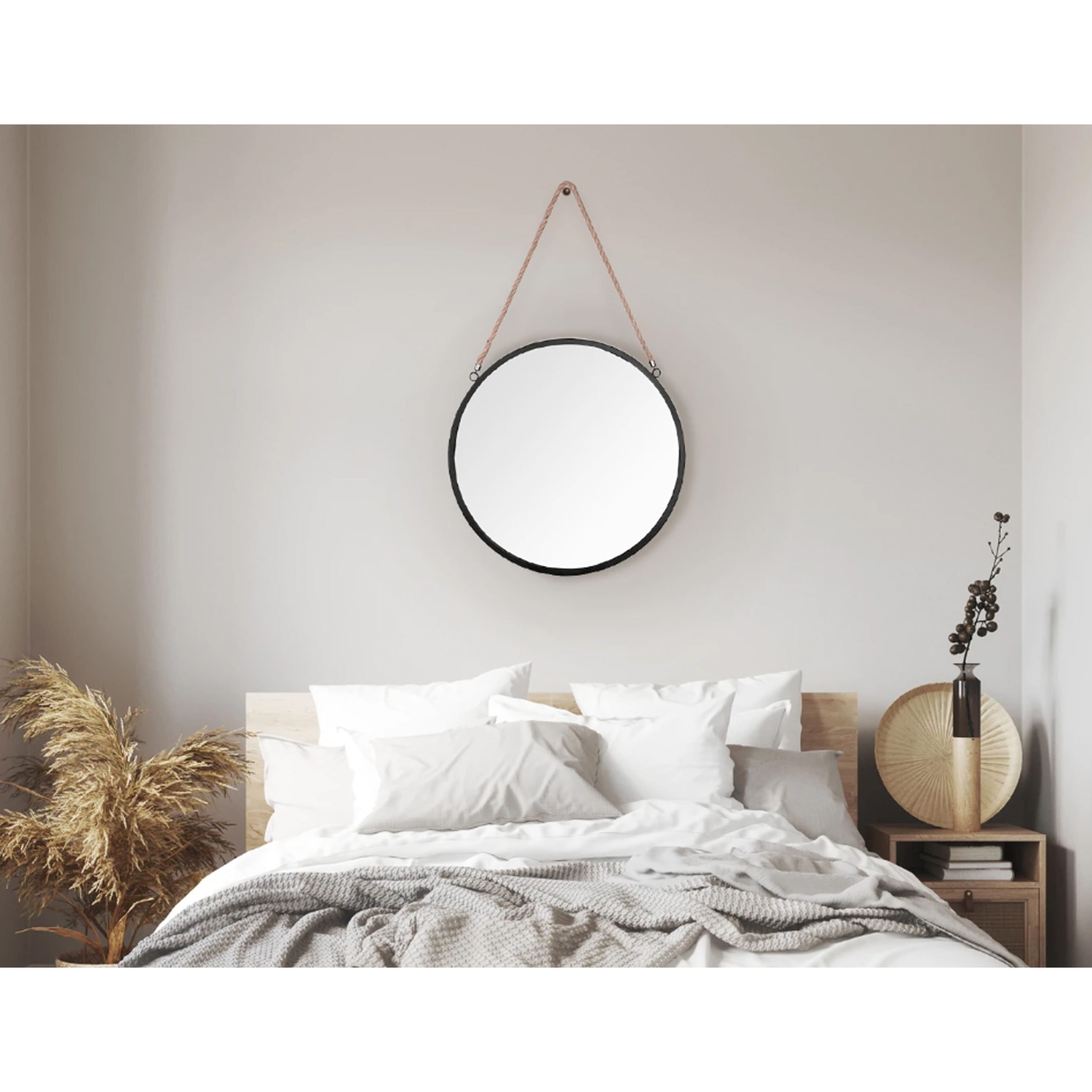 Зеркало подвесное CAMELLIA, бамбук