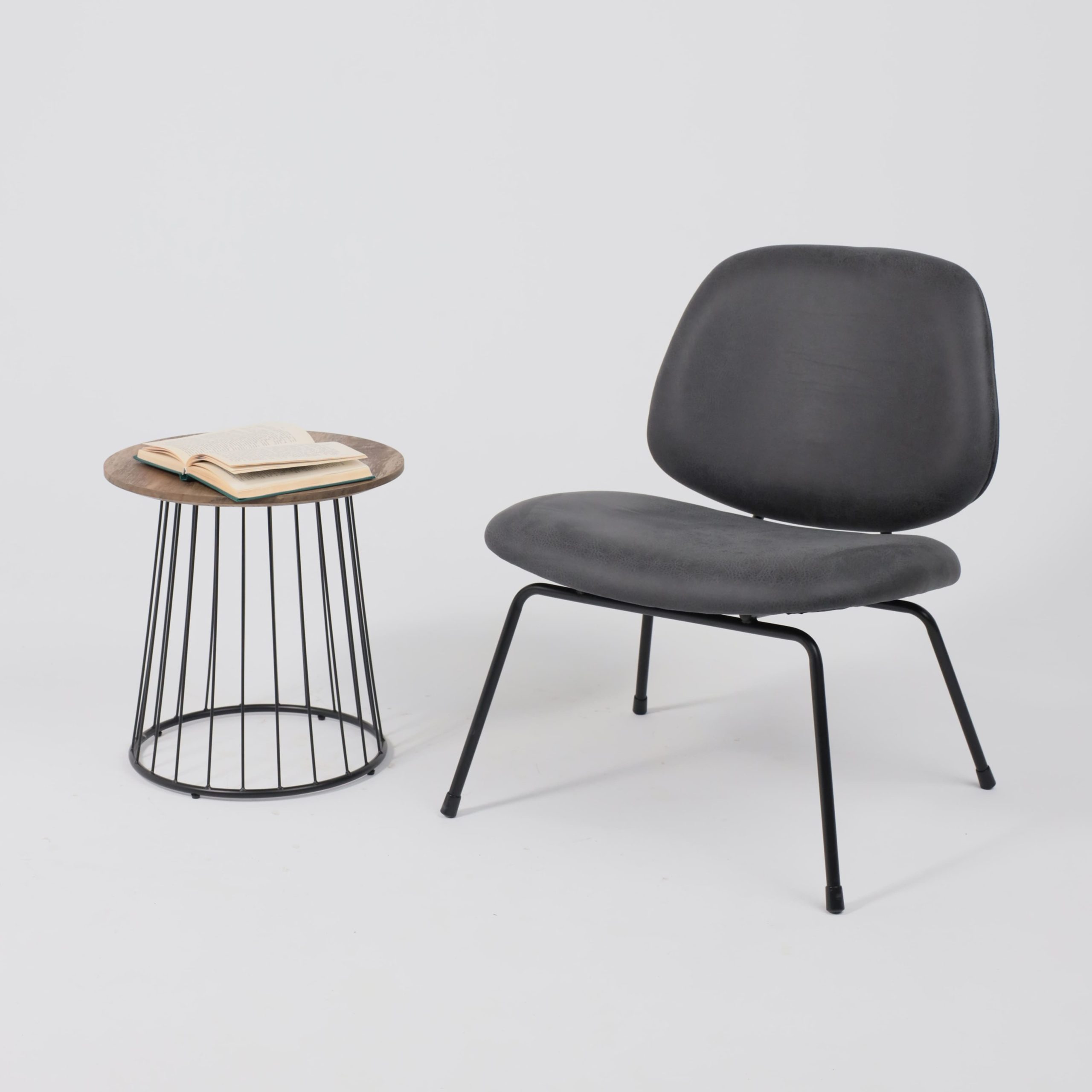 Кресло SWAY, экокожа винтажный черный WATUSI 16/черный