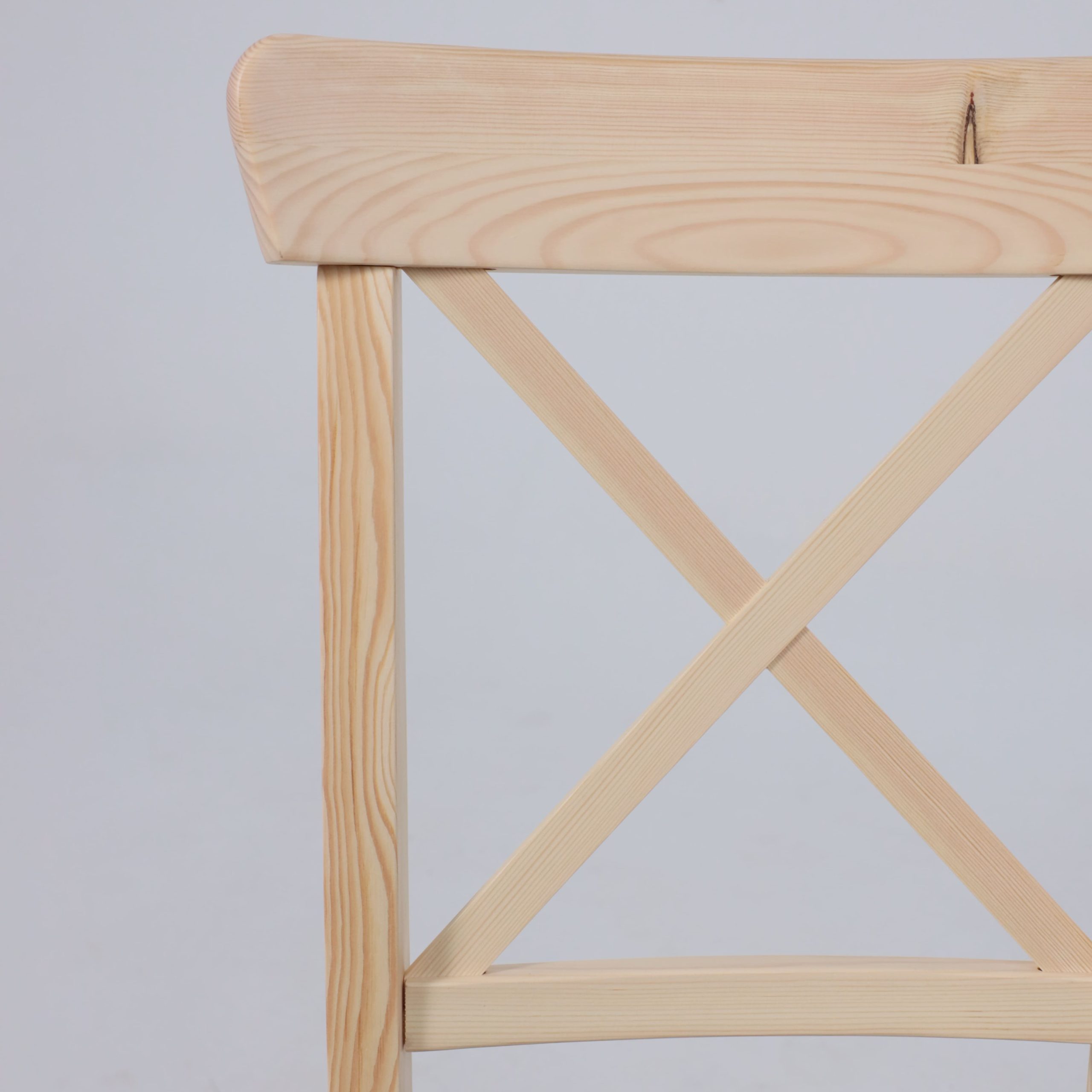 Стул Ингольф, тон 15, прозрачный лак/серая ткань Аризона дождь 149/2