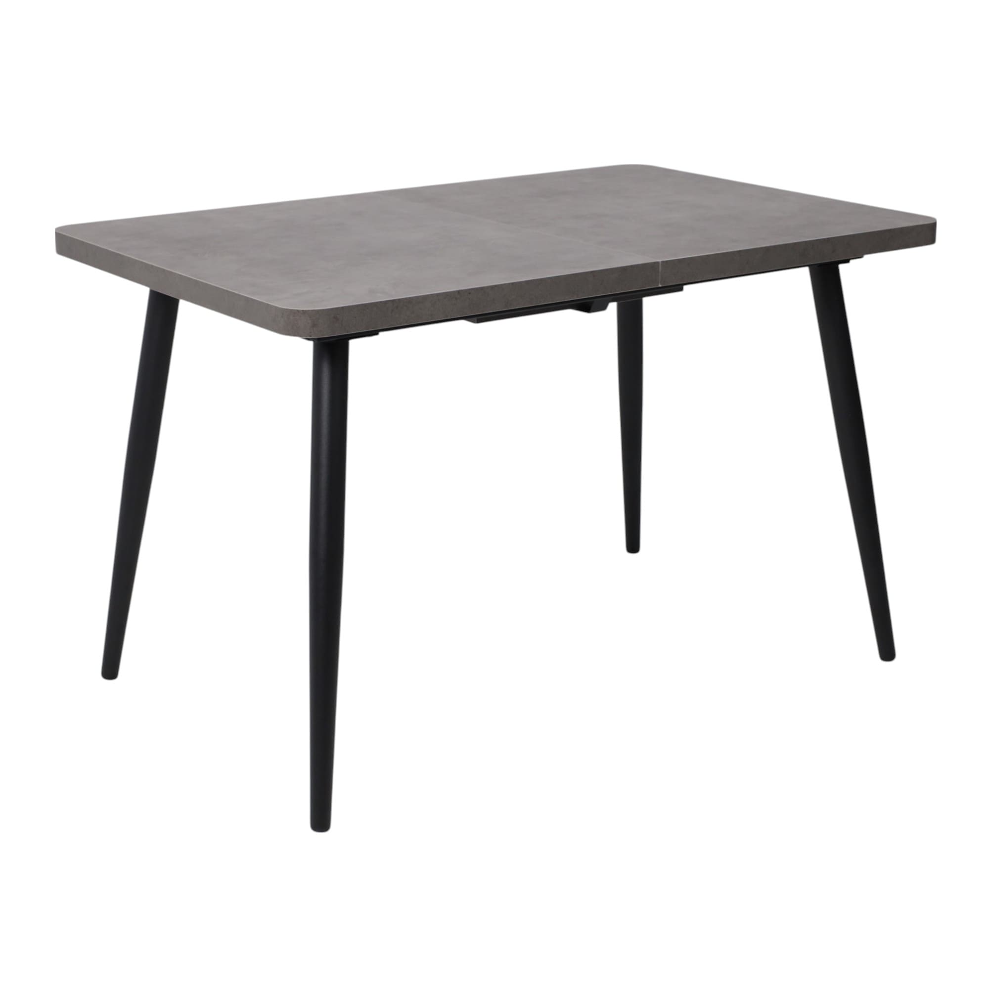 Стол BORG RADIAL-120, раздвижной 120(160)х80, Дымчатая керамика/Чёрный