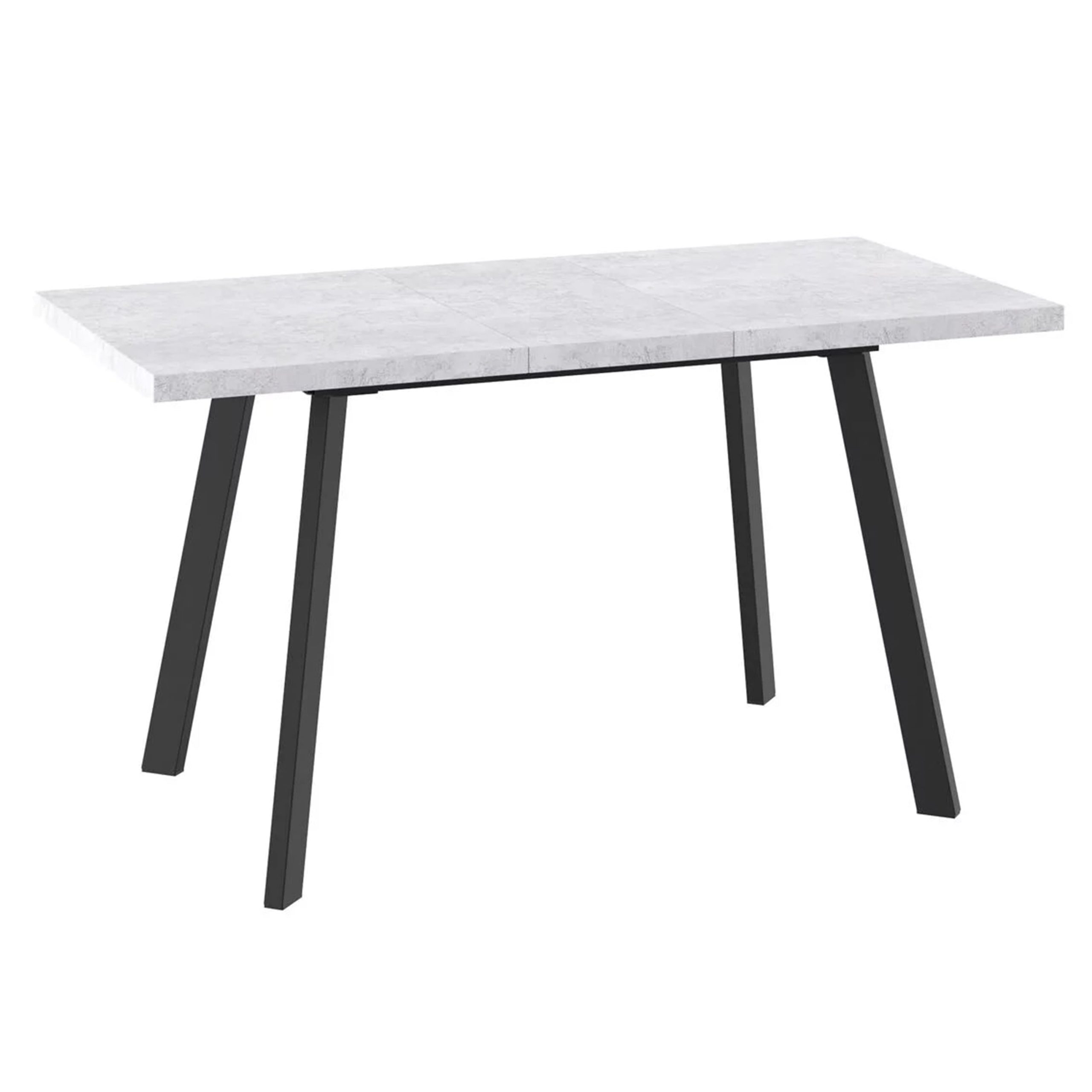 Стол BORG-110, раздвижной 110(142)х70, Серый сланец/Чёрный