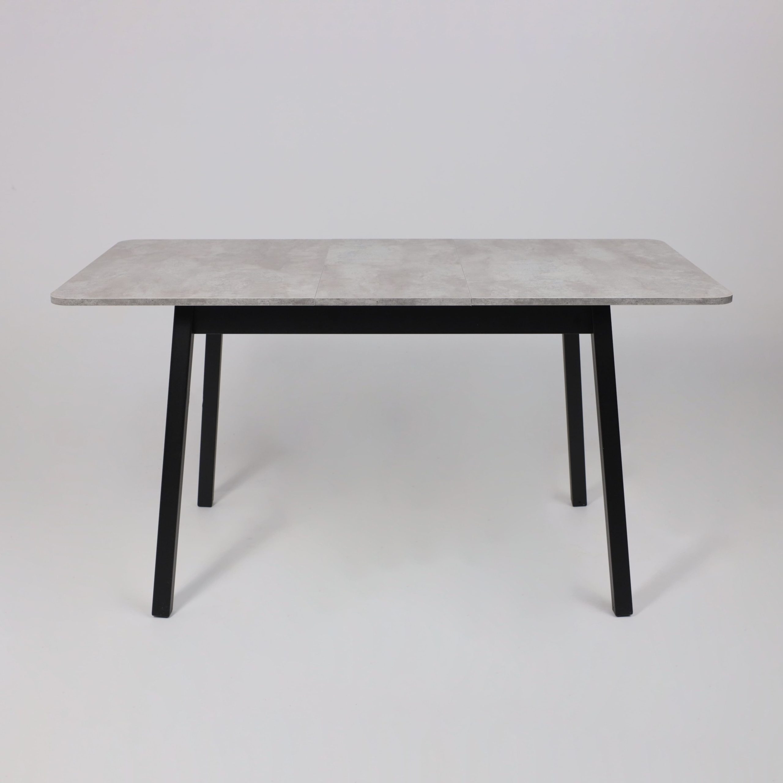 Стол TIRK RADIAL-110, раздвижной 110(142)х70, Серый сланец/Чёрный