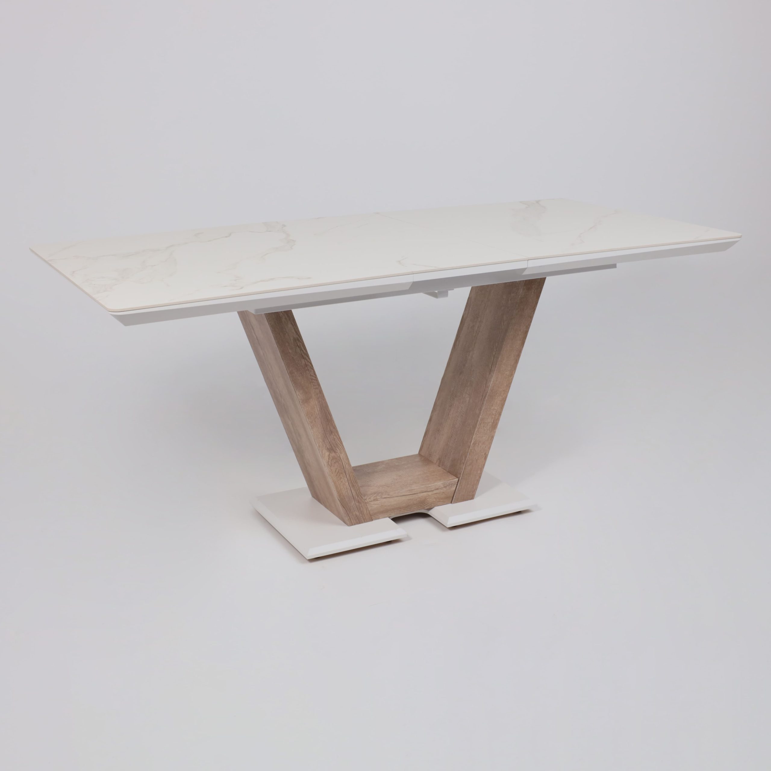 Стол ТОРОНТО, керамика 0 кат. 1400(1715)*800, Камень белый Greys white/Ель умбра