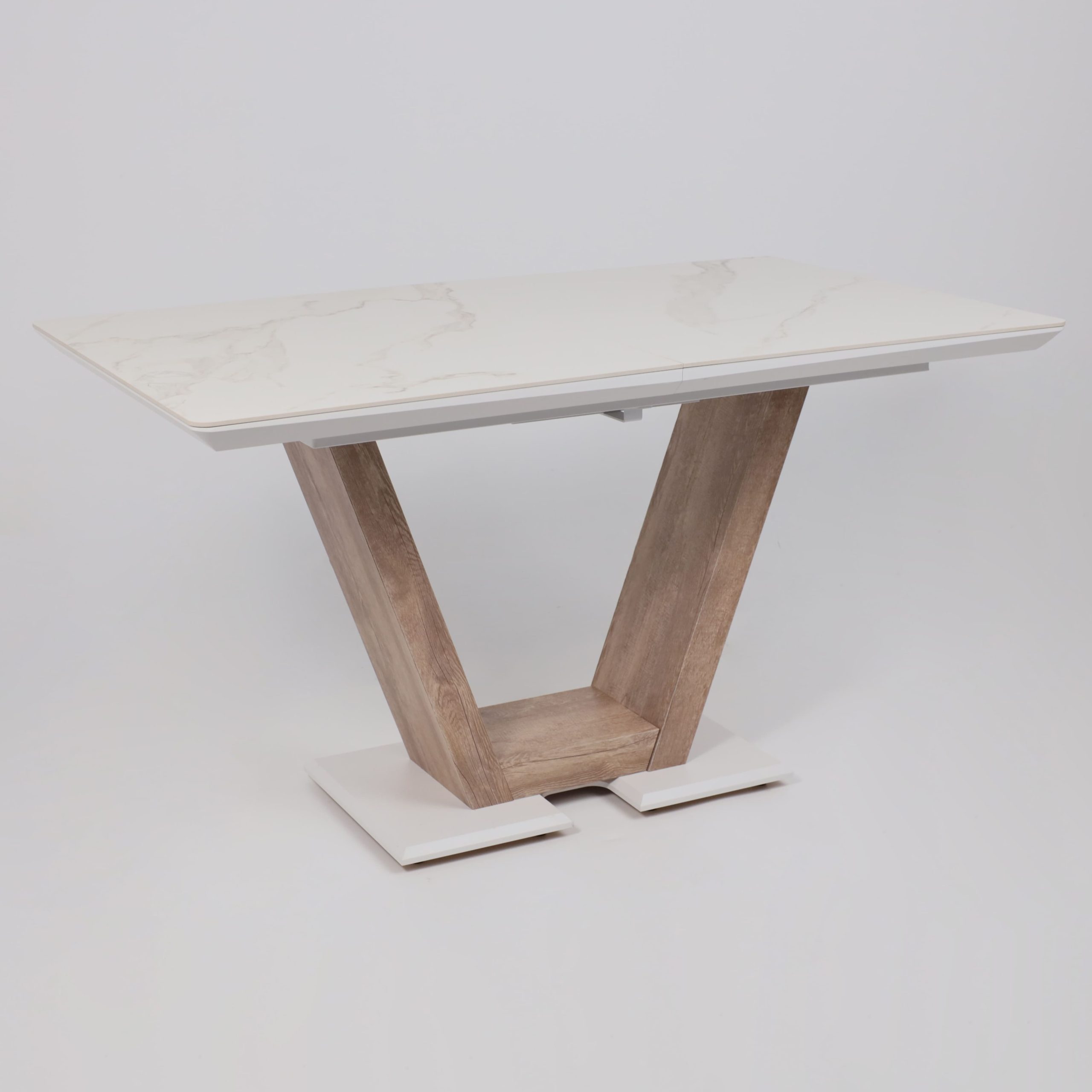 Стол ТОРОНТО, керамика 0 кат. 1400(1715)*800, Камень белый Greys white/Ель умбра