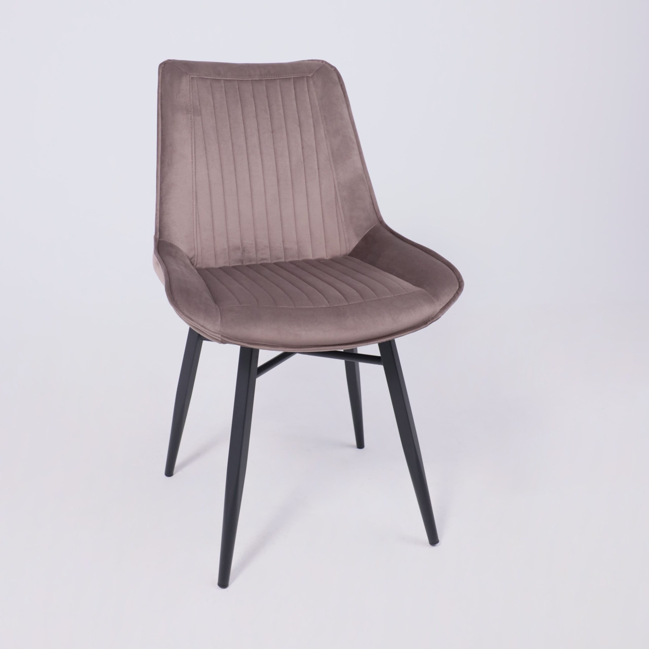 Стул Devis, бежевый велюр Bluvel 38/черный