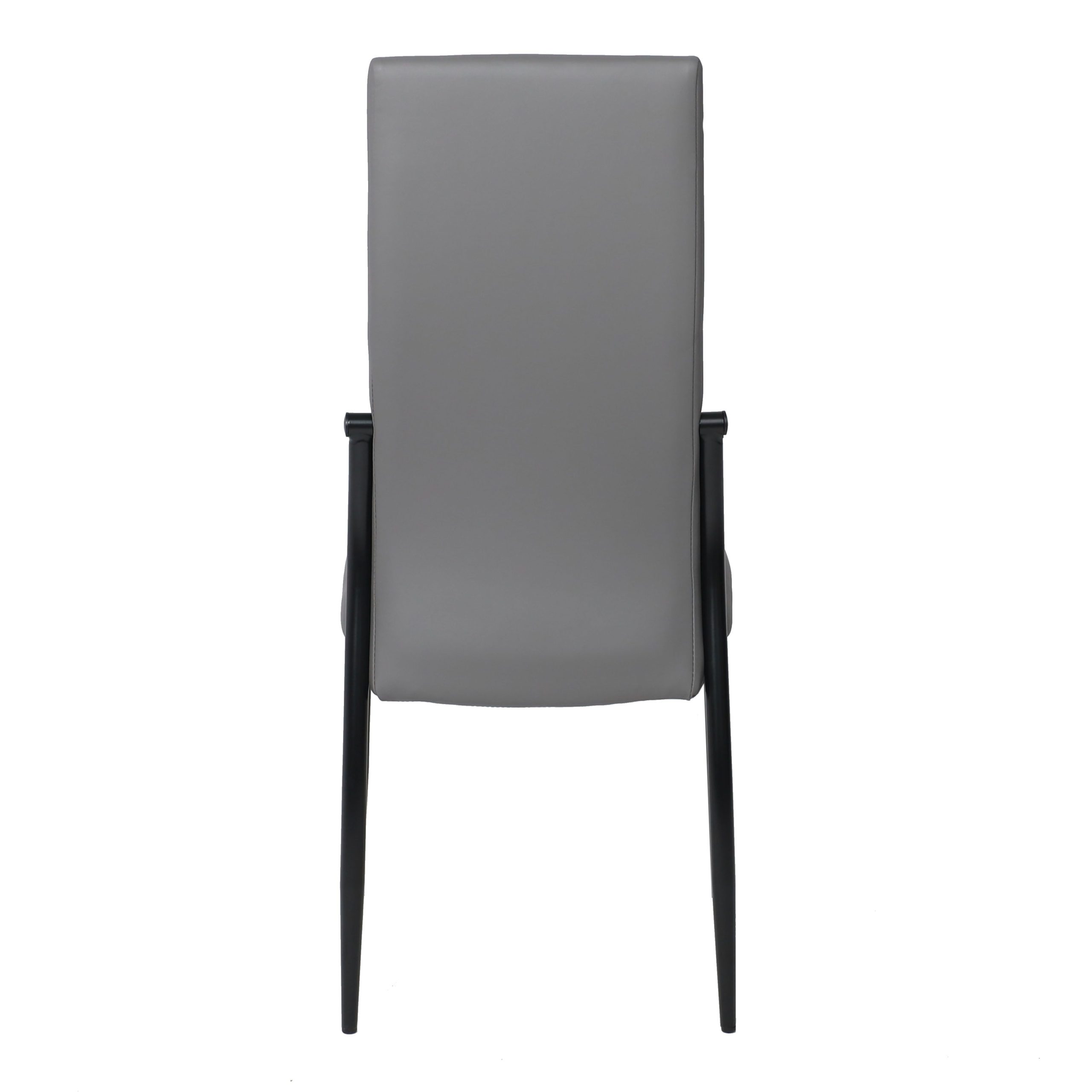 Стул DENVER, экокожа, серый PU 611/черный