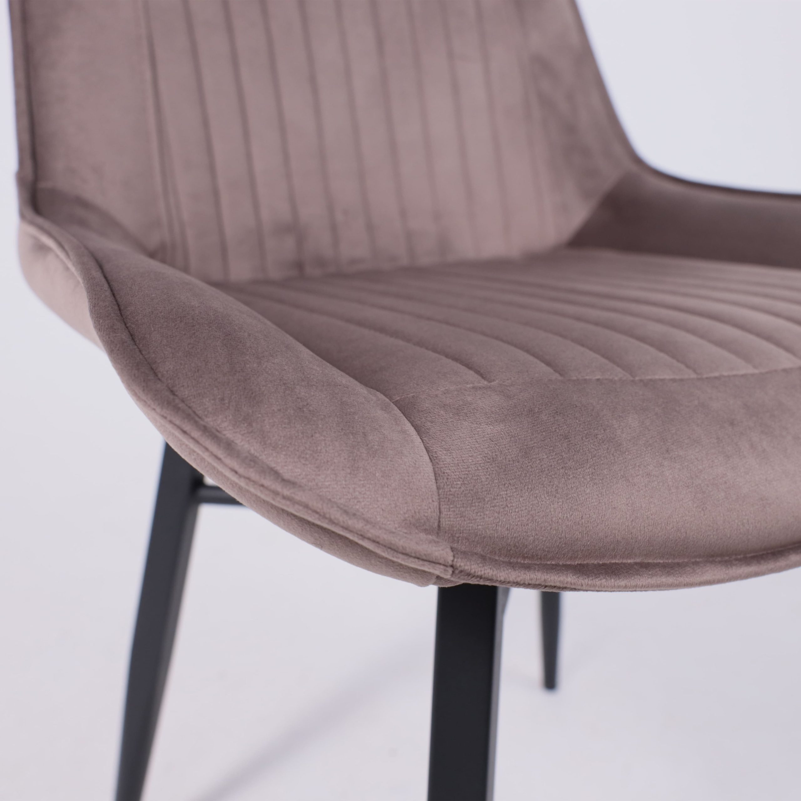 Стул Devis, бежевый велюр Bluvel 38/черный