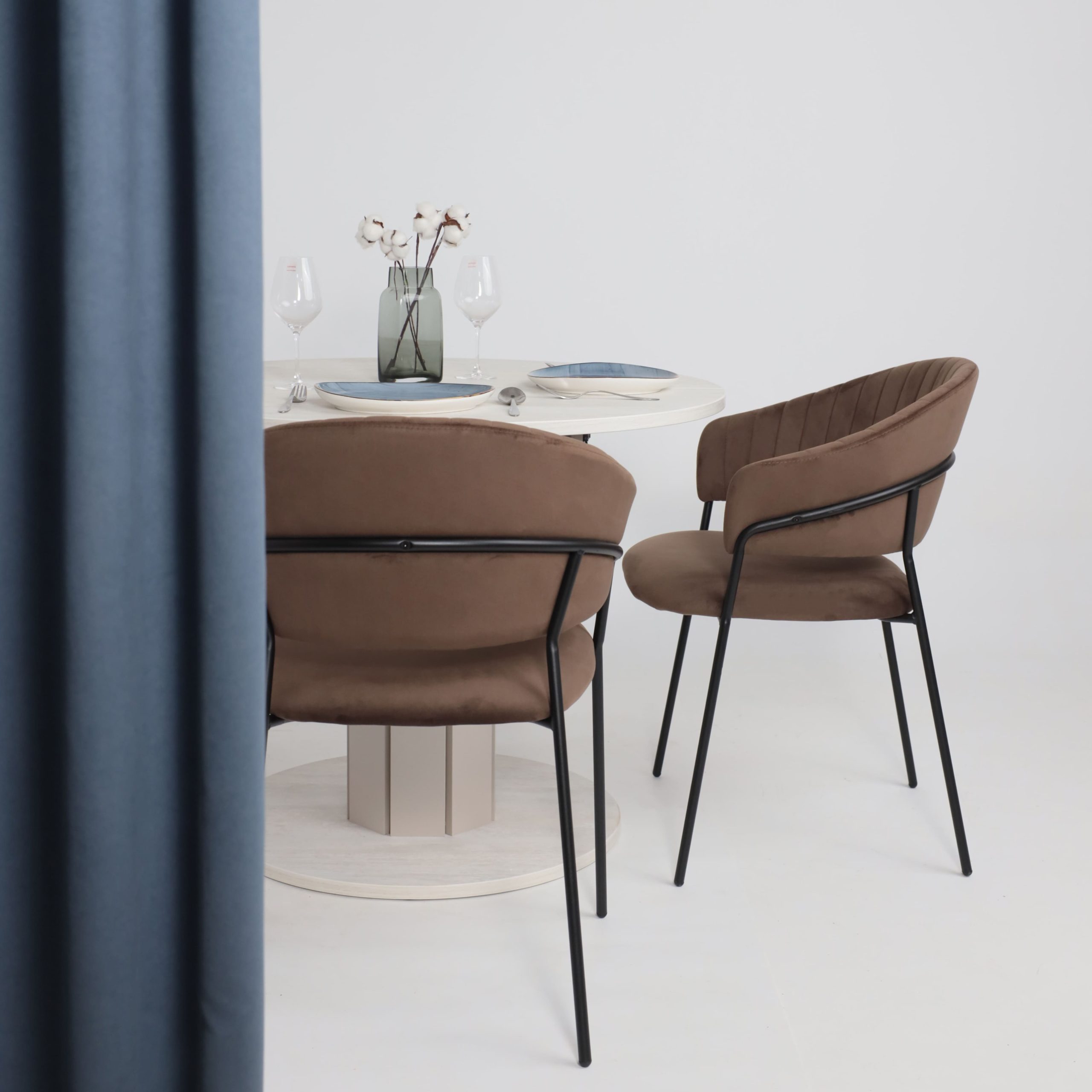 Стол раздвижной на опоре ONTARIO,1000(1300)*760*1000, (ледяное дерево/персидский жемчуг)