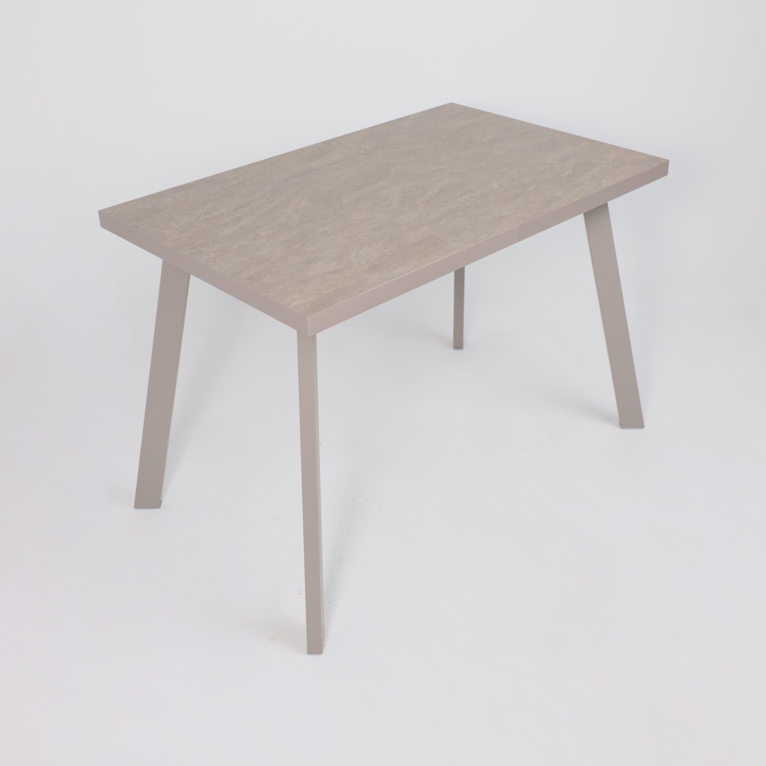 Стол BORG-110, раздвижной 110(142)х70, Бежевый камень-HPL/Капучино