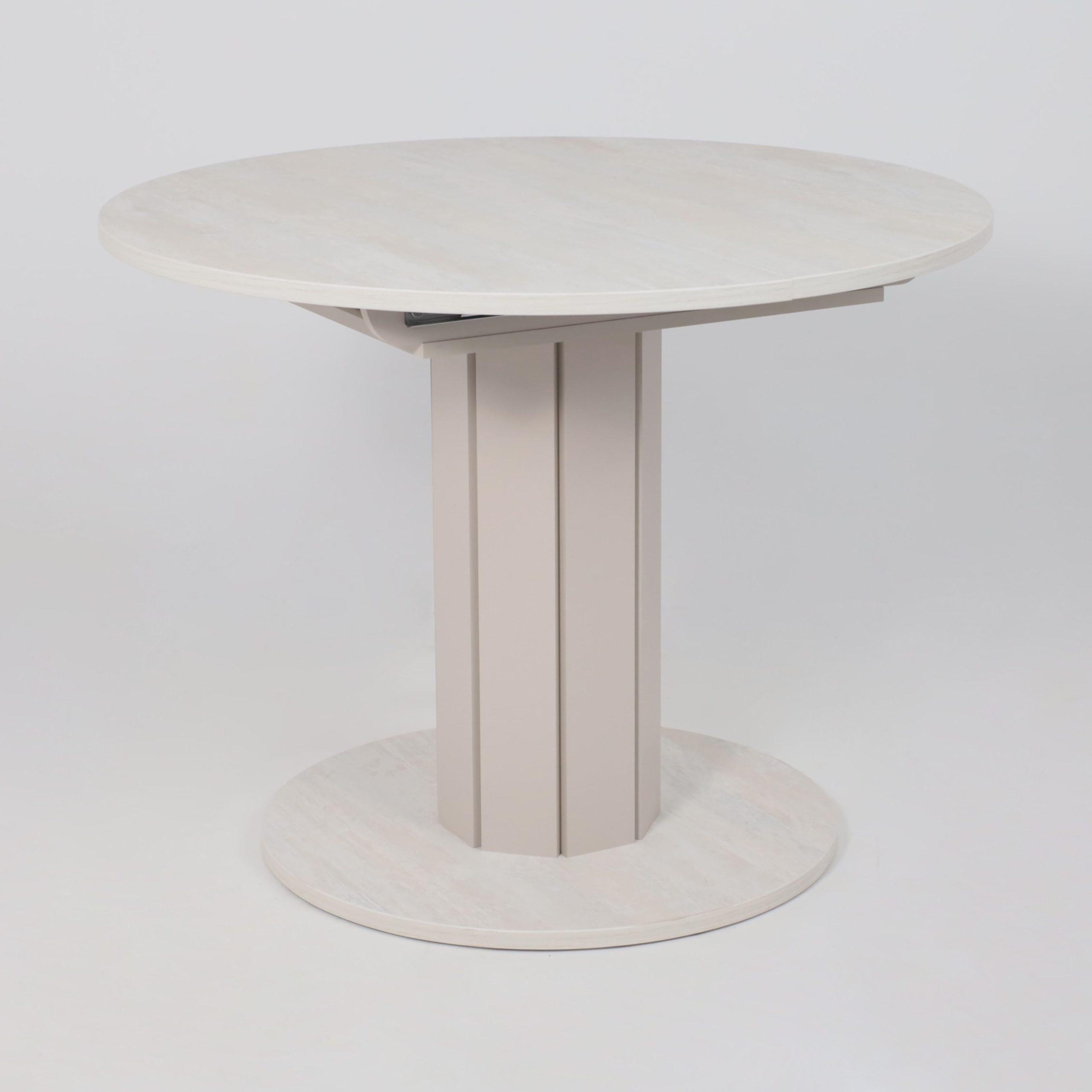 Стол раздвижной на опоре ONTARIO,1000(1300)*760*1000, (ледяное дерево/персидский жемчуг)