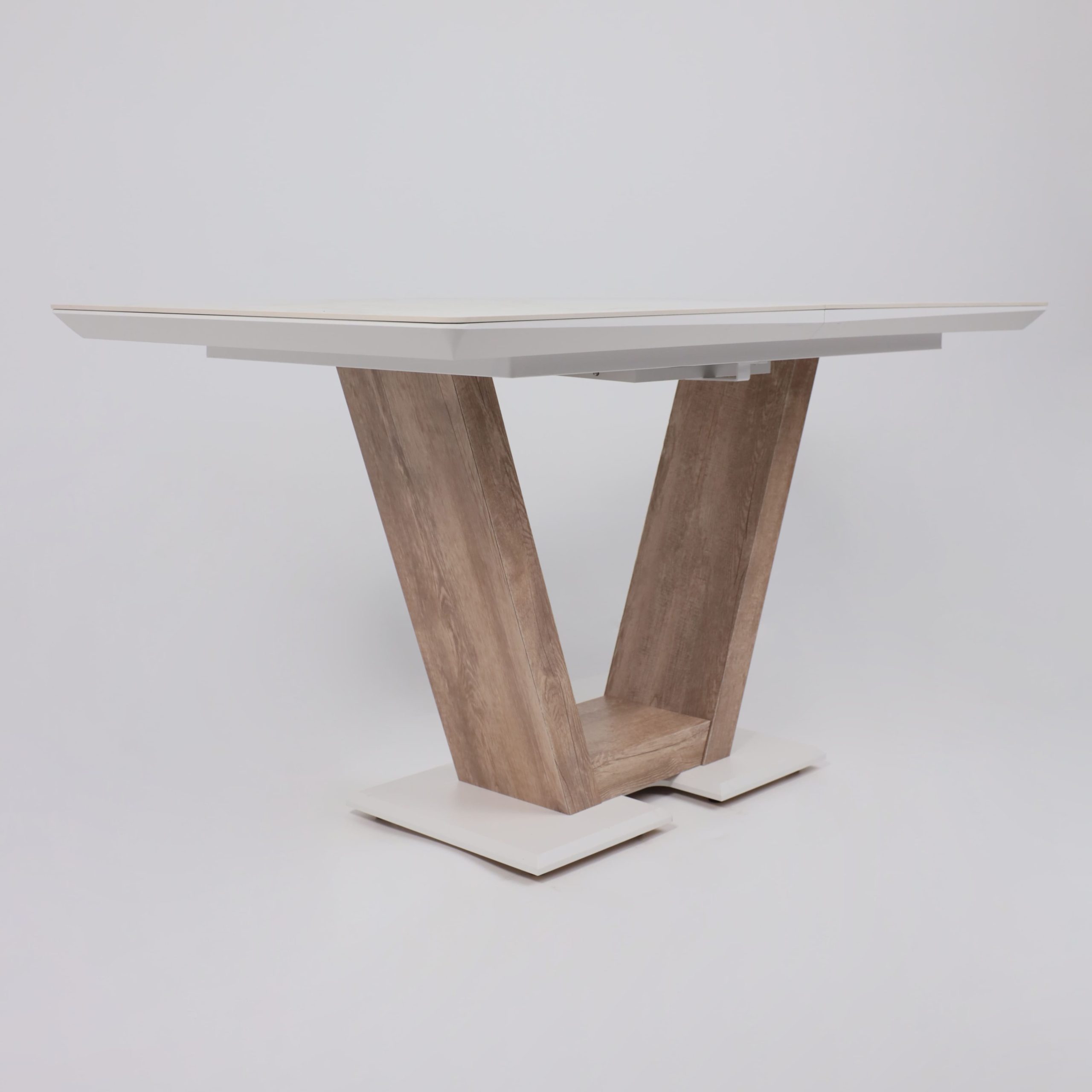 Стол ТОРОНТО, керамика 0 кат. 1400(1715)*800, Камень белый Greys white/Ель умбра