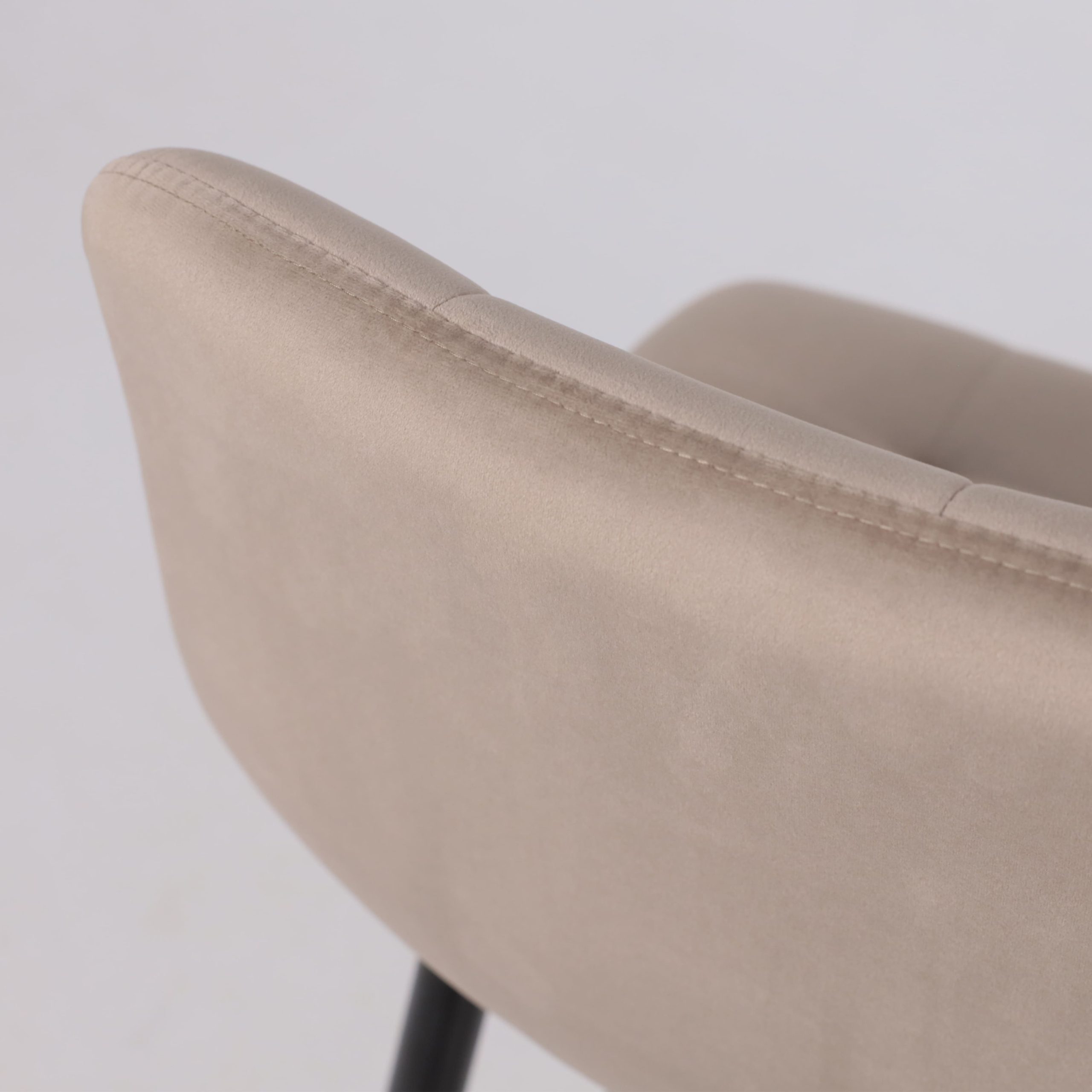 Стул STELLA, барный, бежевый велюр HLR08/черный