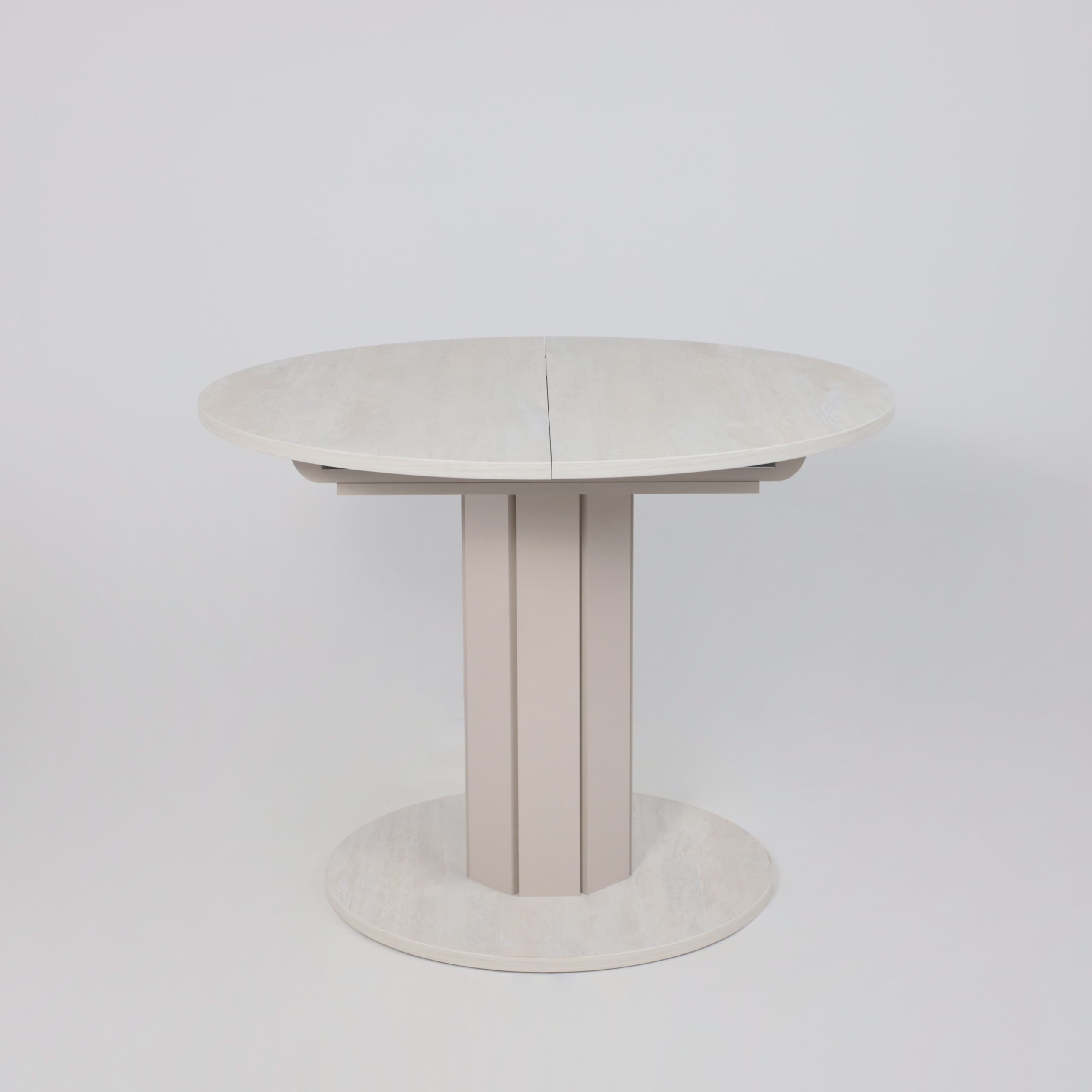 Стол раздвижной на опоре ONTARIO,1000(1300)*760*1000, (ледяное дерево/персидский жемчуг)