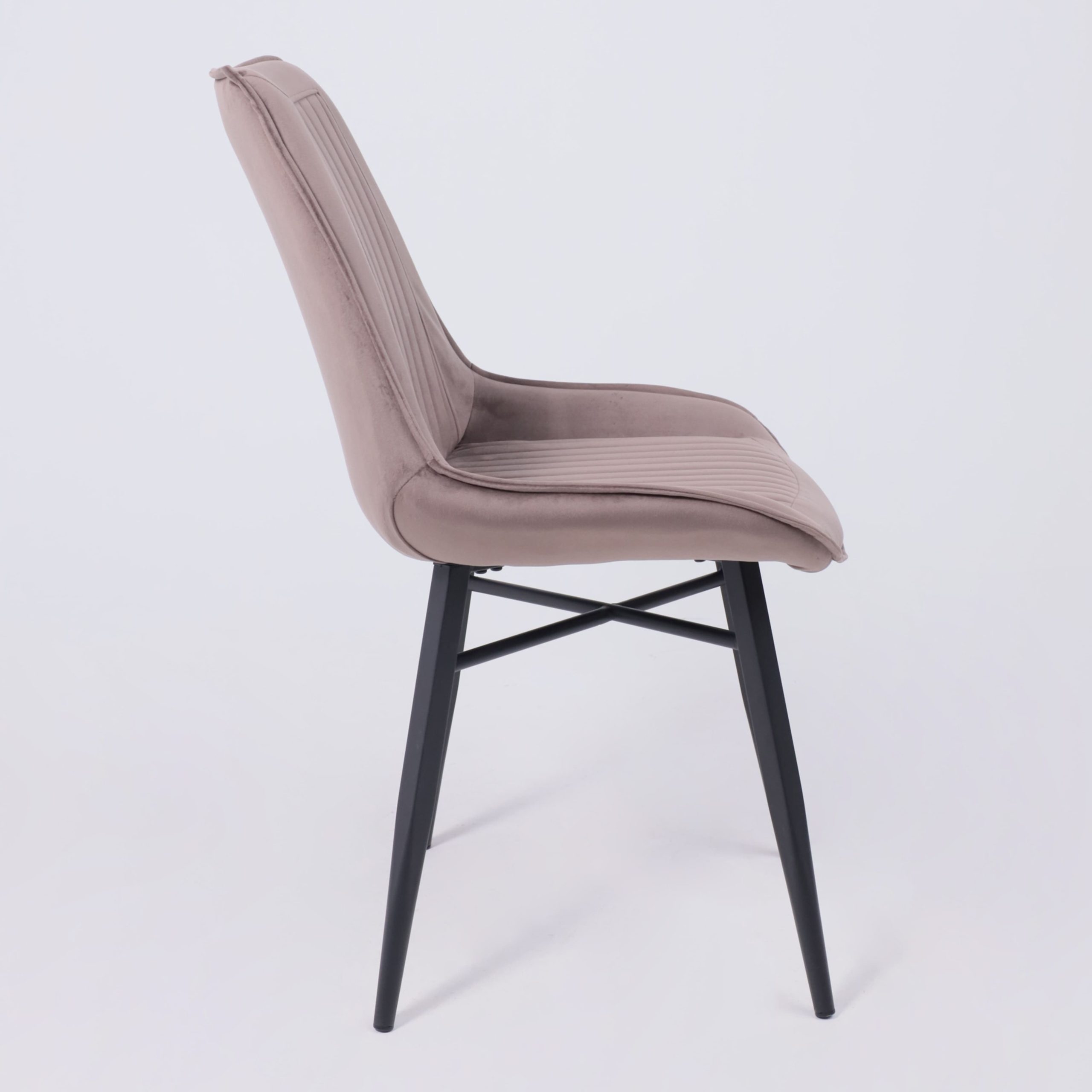 Стул Devis, бежевый велюр Bluvel 38/черный