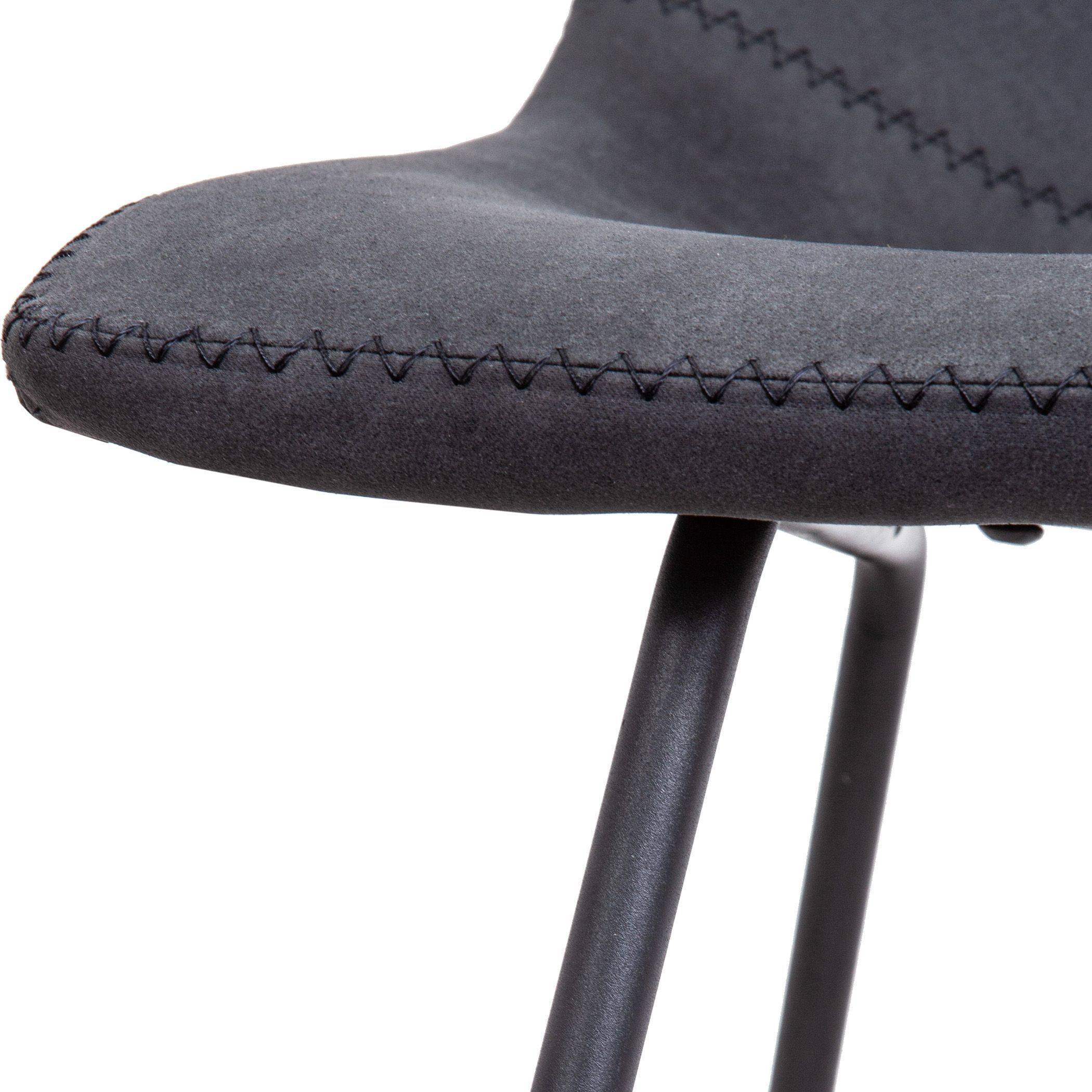 Стул ARIZONA, черная ткань+черная нить/черный