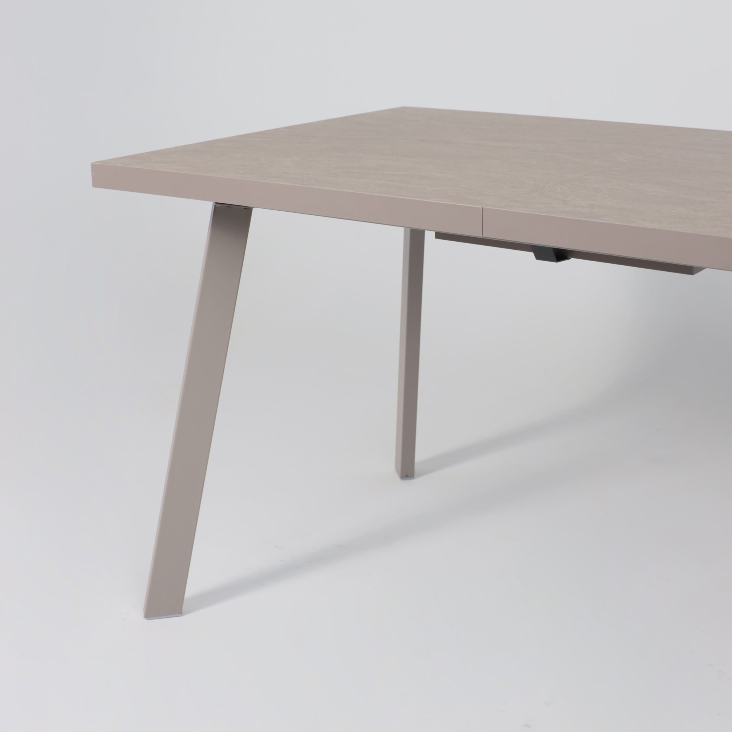 Стол BORG-140, раздвижной 140(180)х85, Бежевый камень-HPL/Капучино