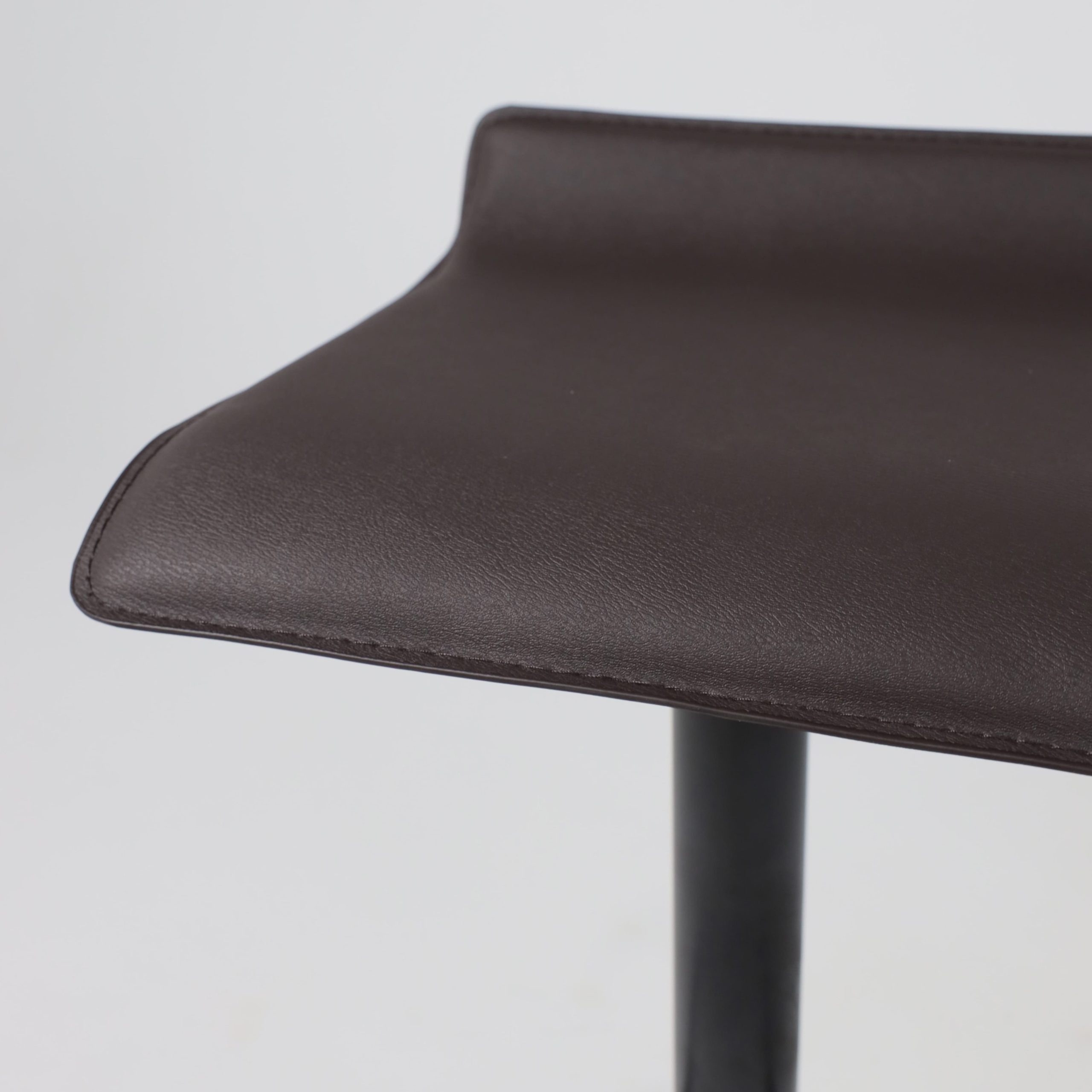 Стул барный SLIM, экокожа коричневый/черный