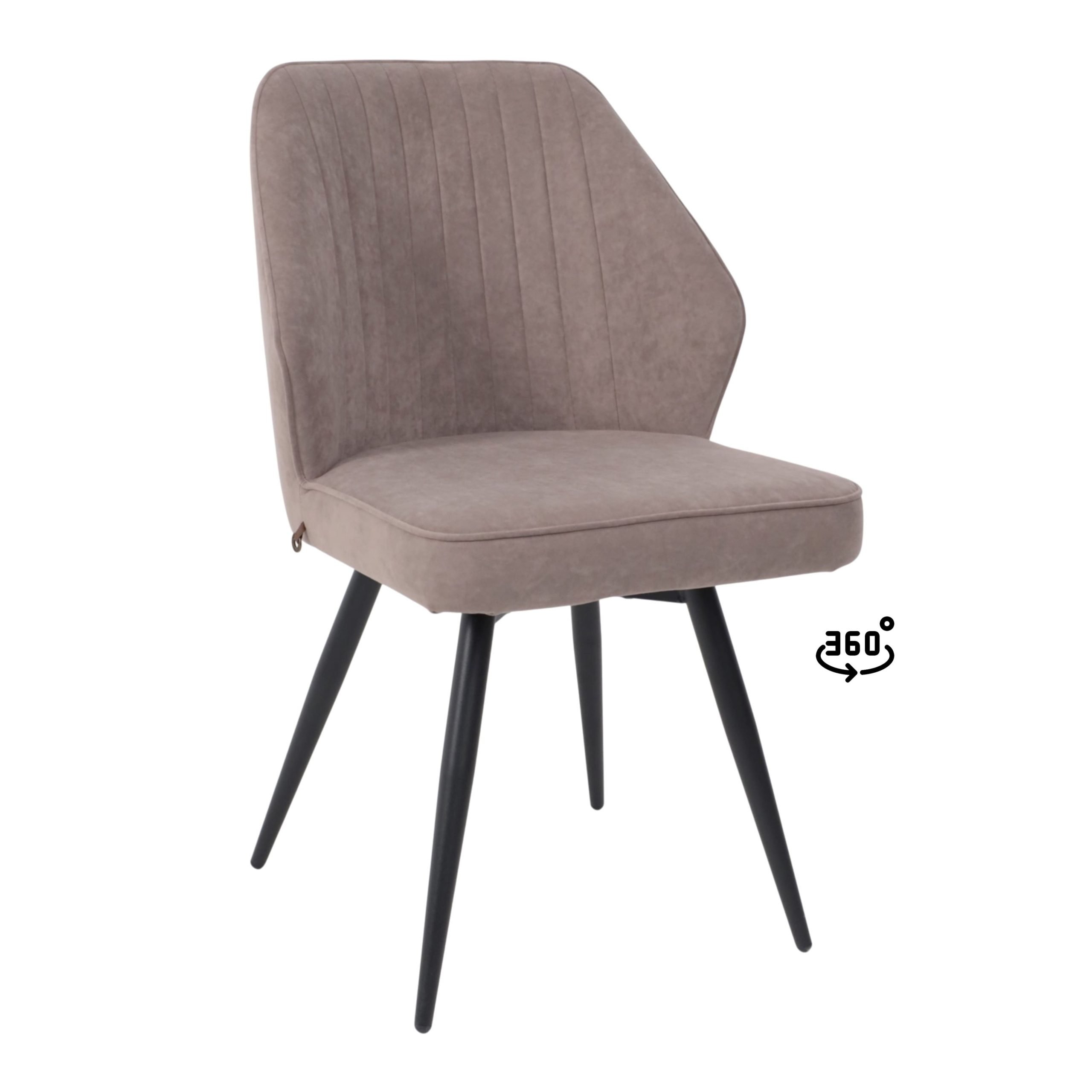 Стул MICHAEL-R1 360, b05 LATTE LUXчерный