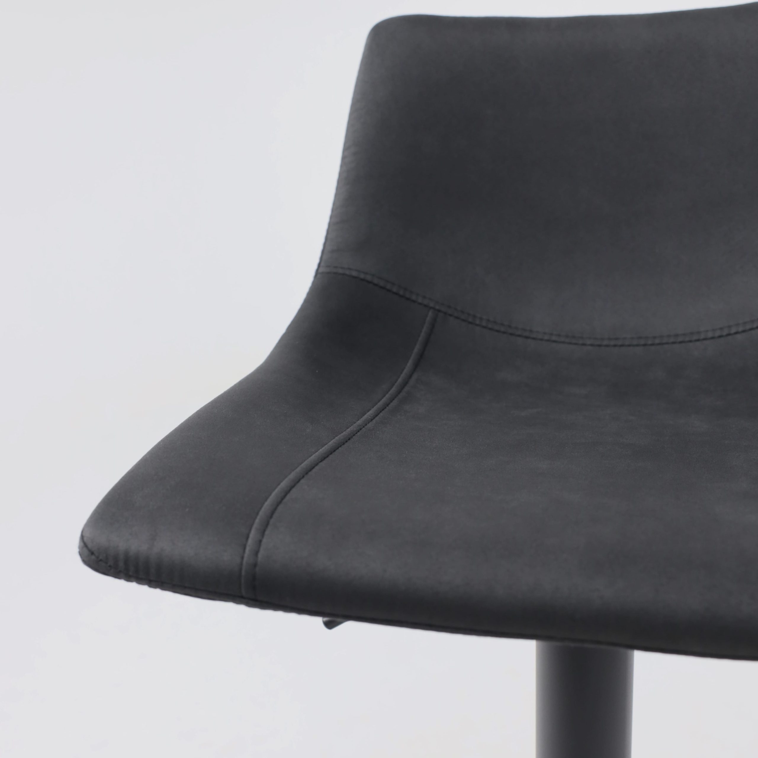 Стул барный BEN, ткань,  черный/черный