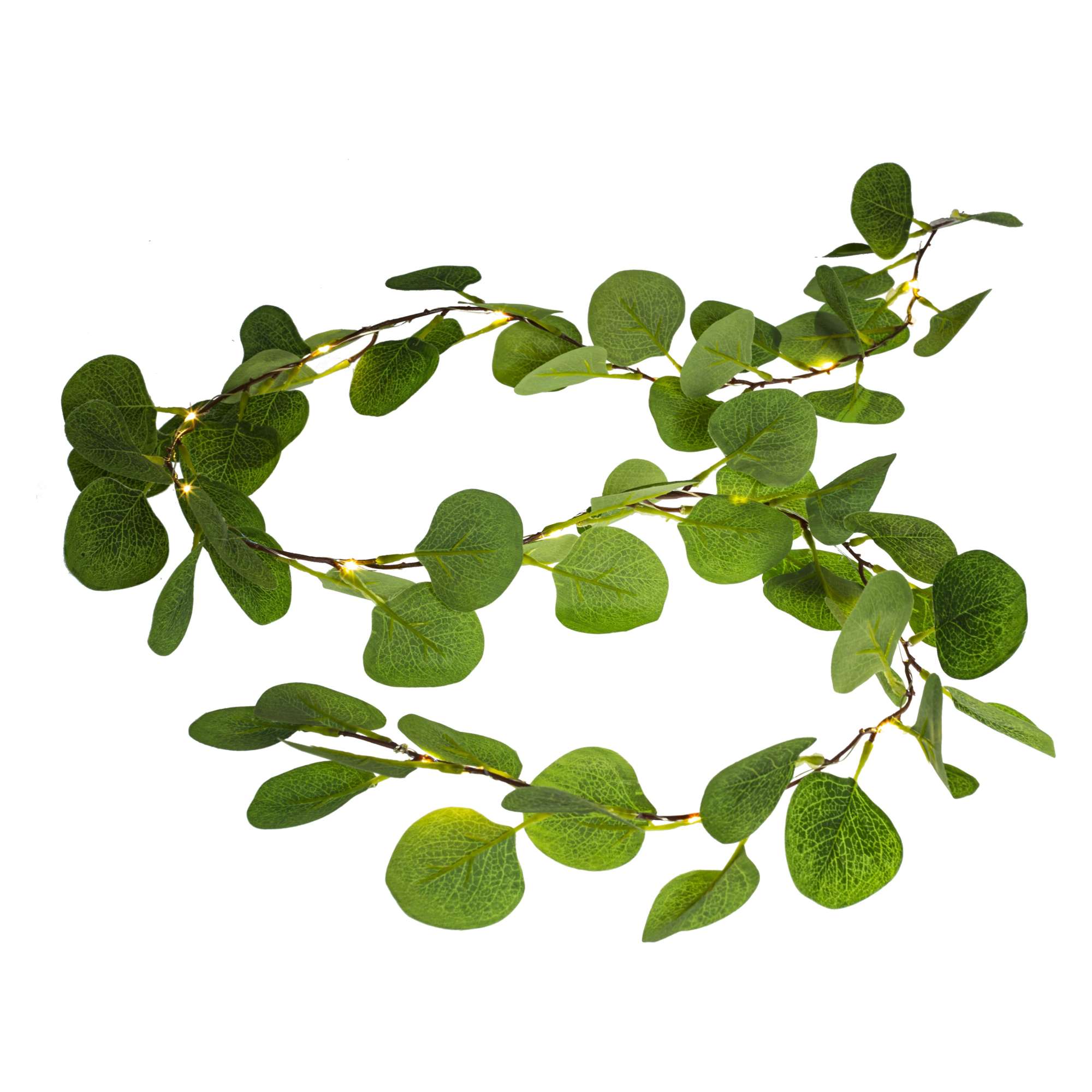 Светодиодная гирлянда AKS тип 7 ( Эвкалипт 20LED, 1.9м, 3АА )