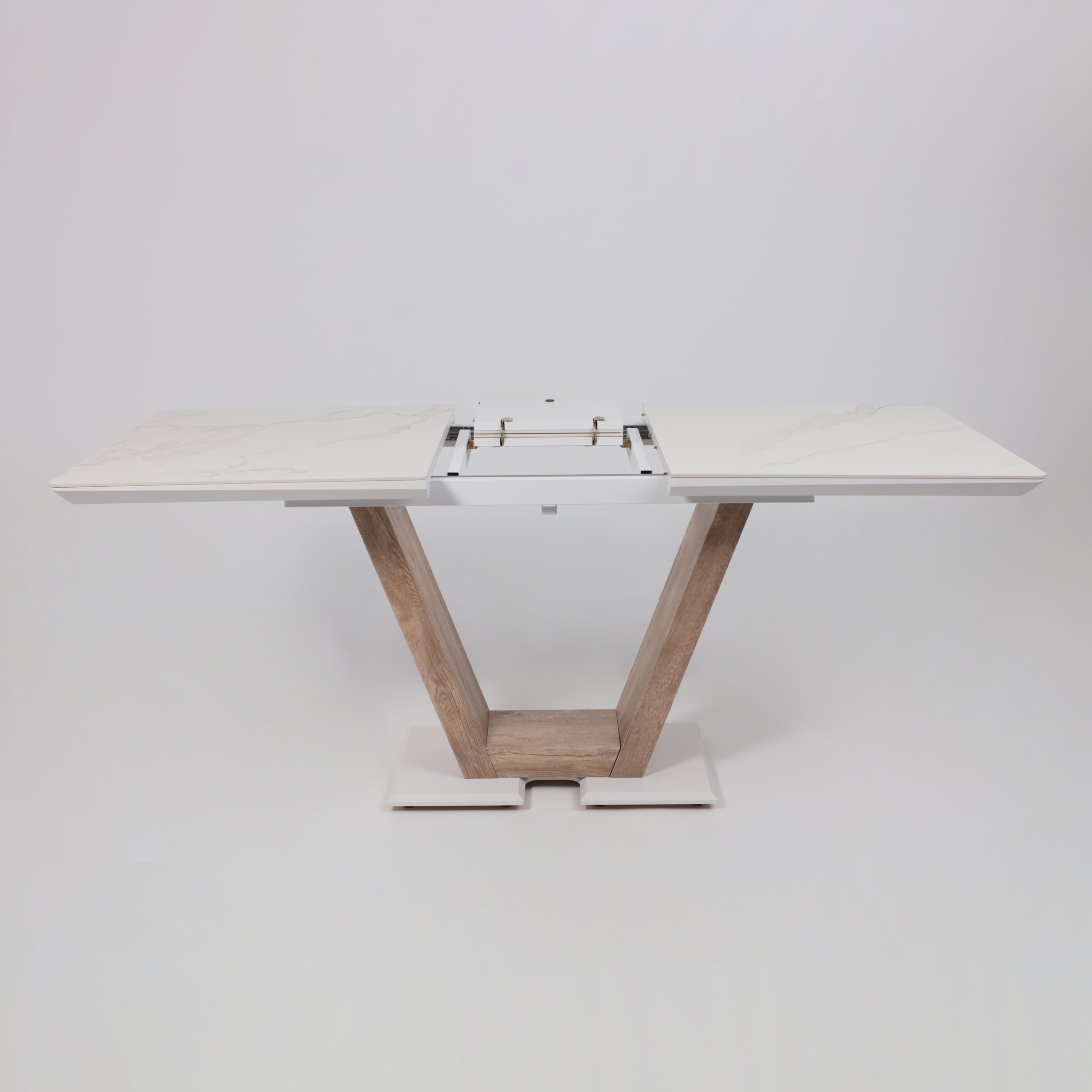 Стол ТОРОНТО, керамика 0 кат. 1400(1715)*800, Камень белый Greys white/Ель умбра