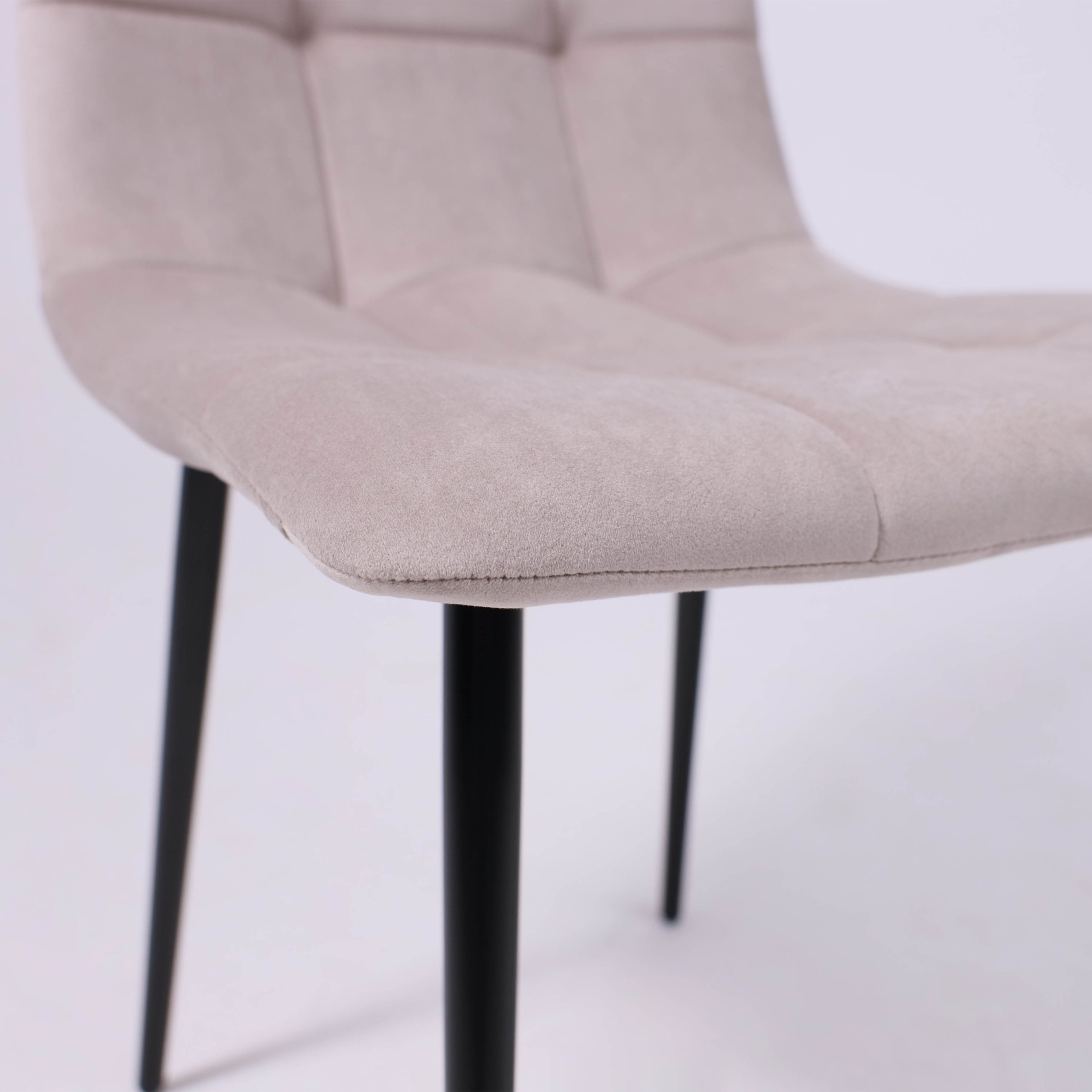 Стул AV 406-N, бежевый бархат Confetti smoke/черный