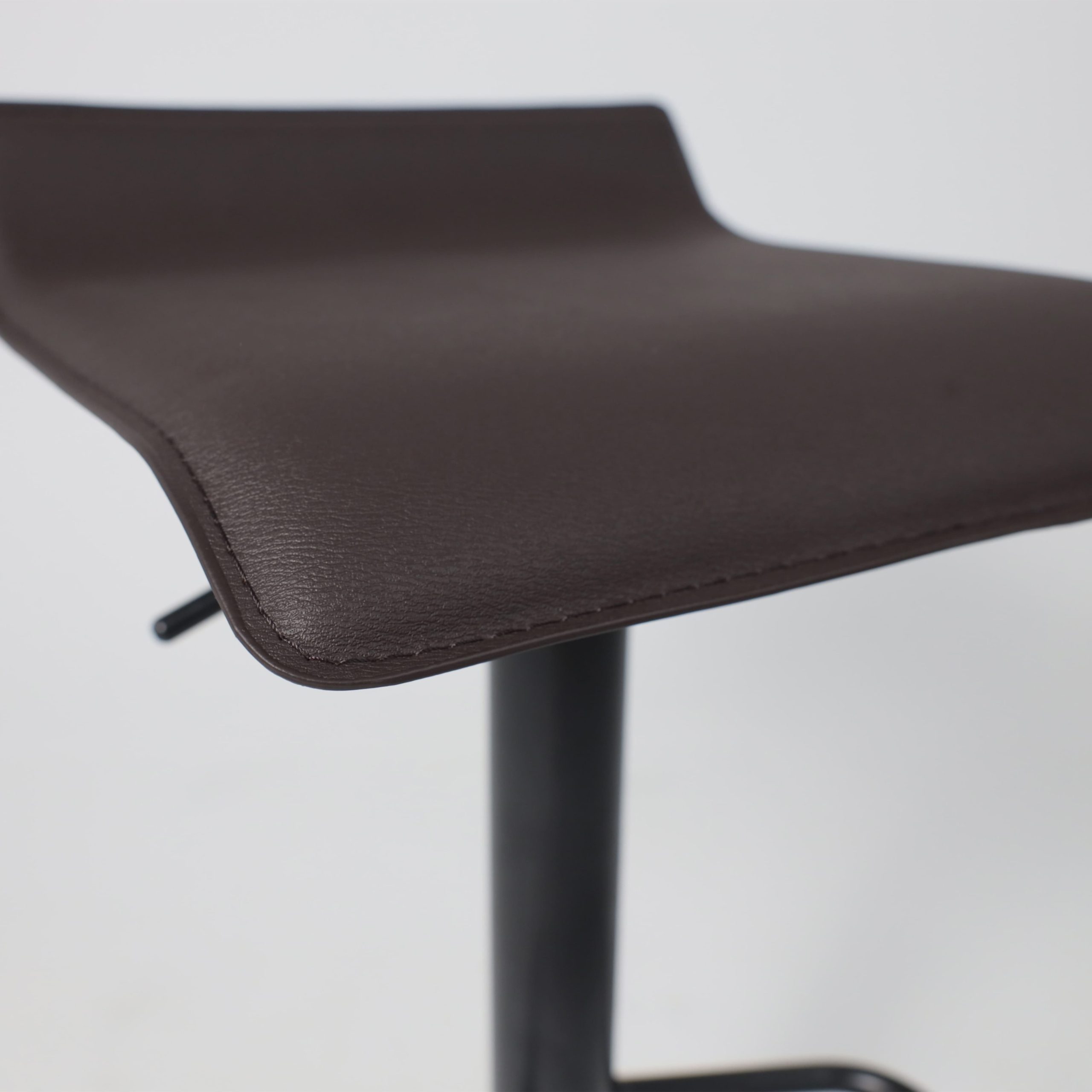 Стул барный SLIM, экокожа коричневый/черный