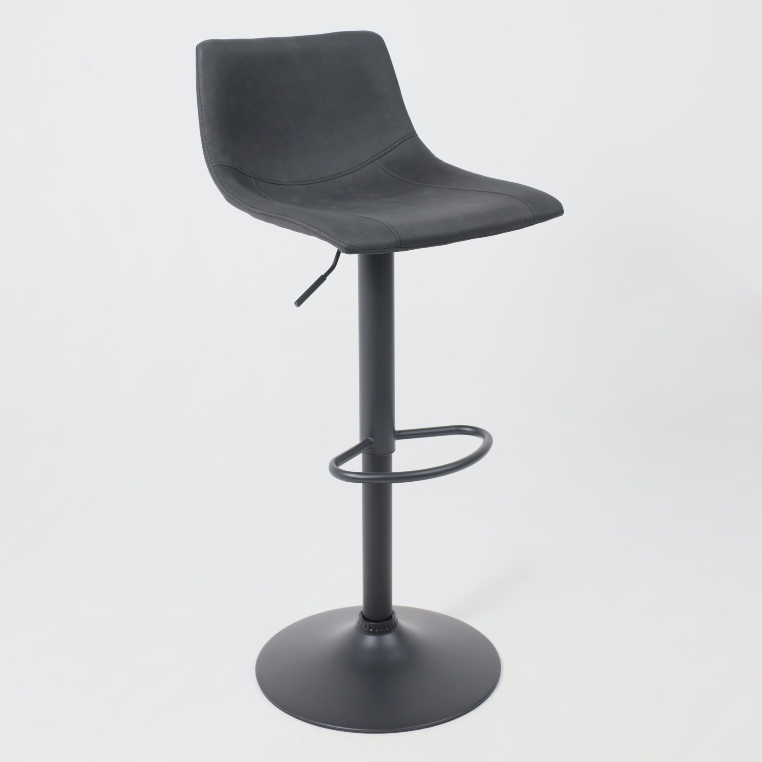 Стул барный BEN, ткань,  черный/черный