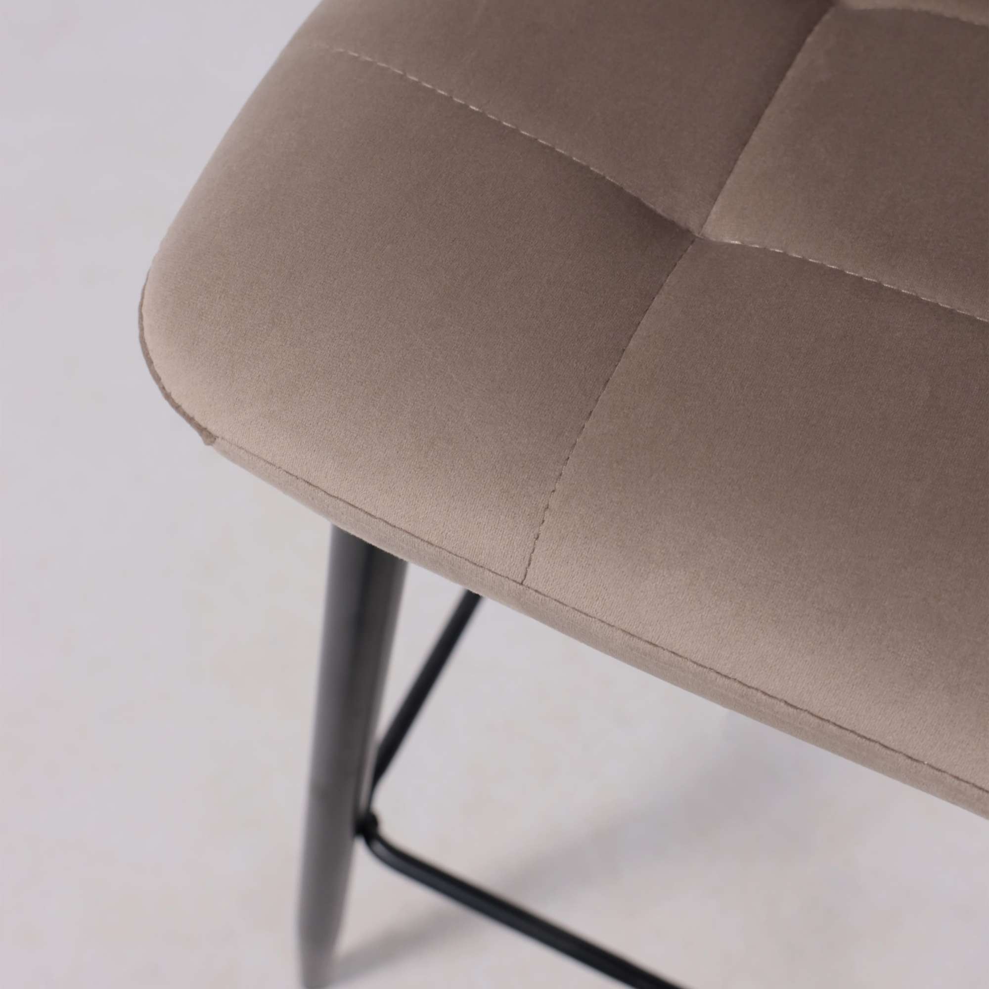 Стул STELLA, барный, бежевый велюр HLR08/черный