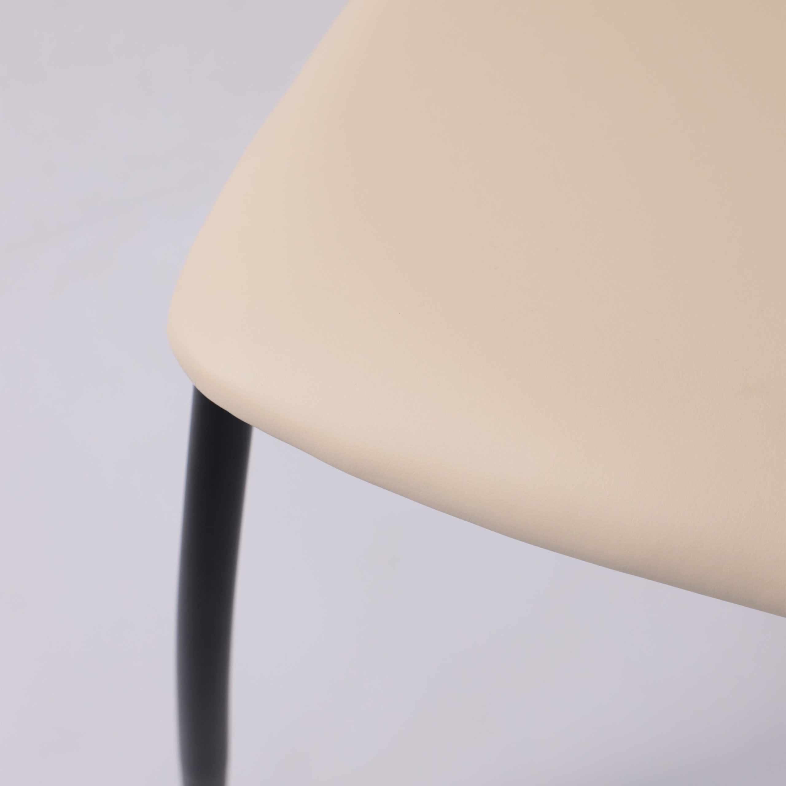 Стул DENVER, экокожа, бежевый TP12/черный