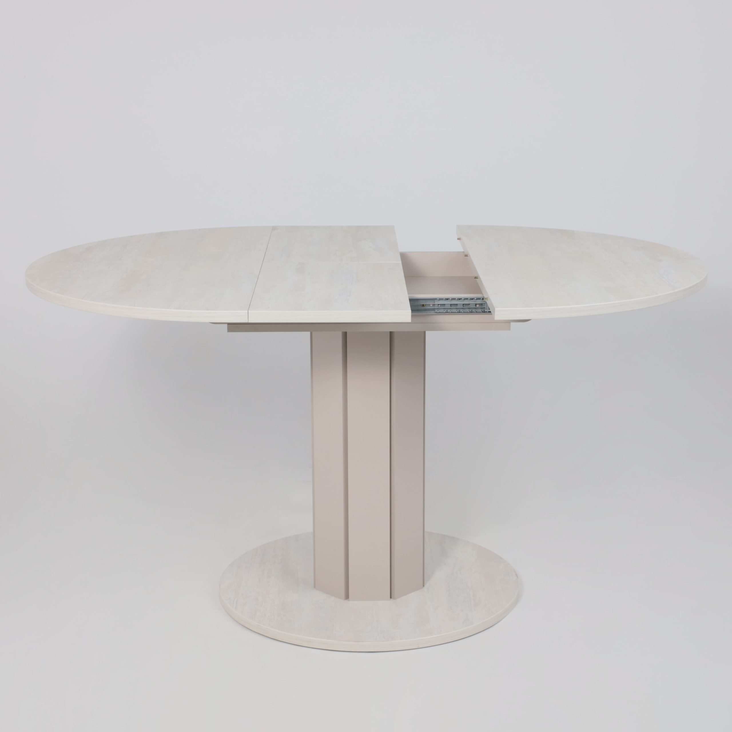 Стол раздвижной на опоре ONTARIO,1000(1300)*760*1000, (ледяное дерево/персидский жемчуг)