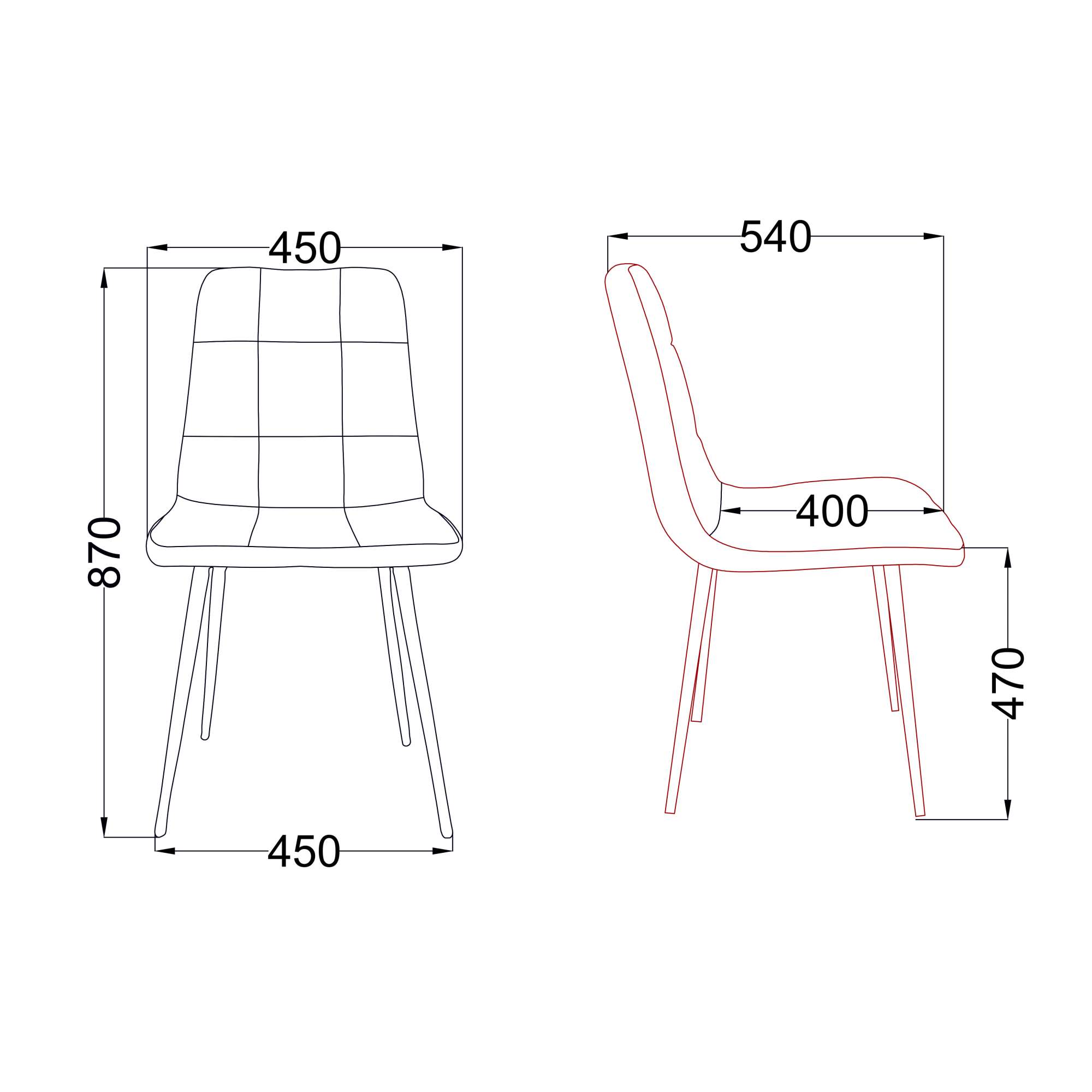Стул AV 406-N, бежевый бархат Confetti smoke/черный