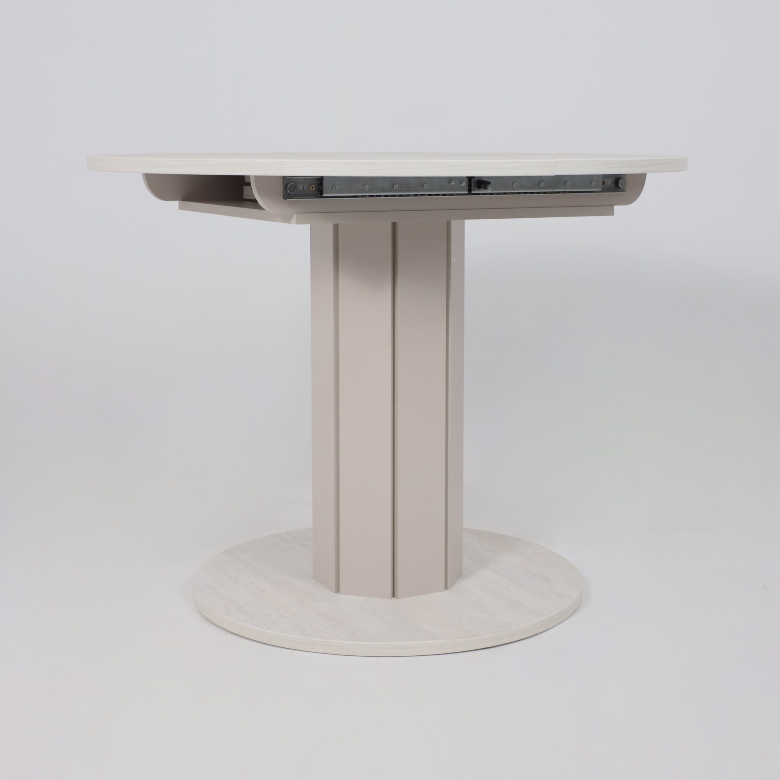 Стол раздвижной на опоре ONTARIO,1000(1300)*760*1000, (ледяное дерево/персидский жемчуг)