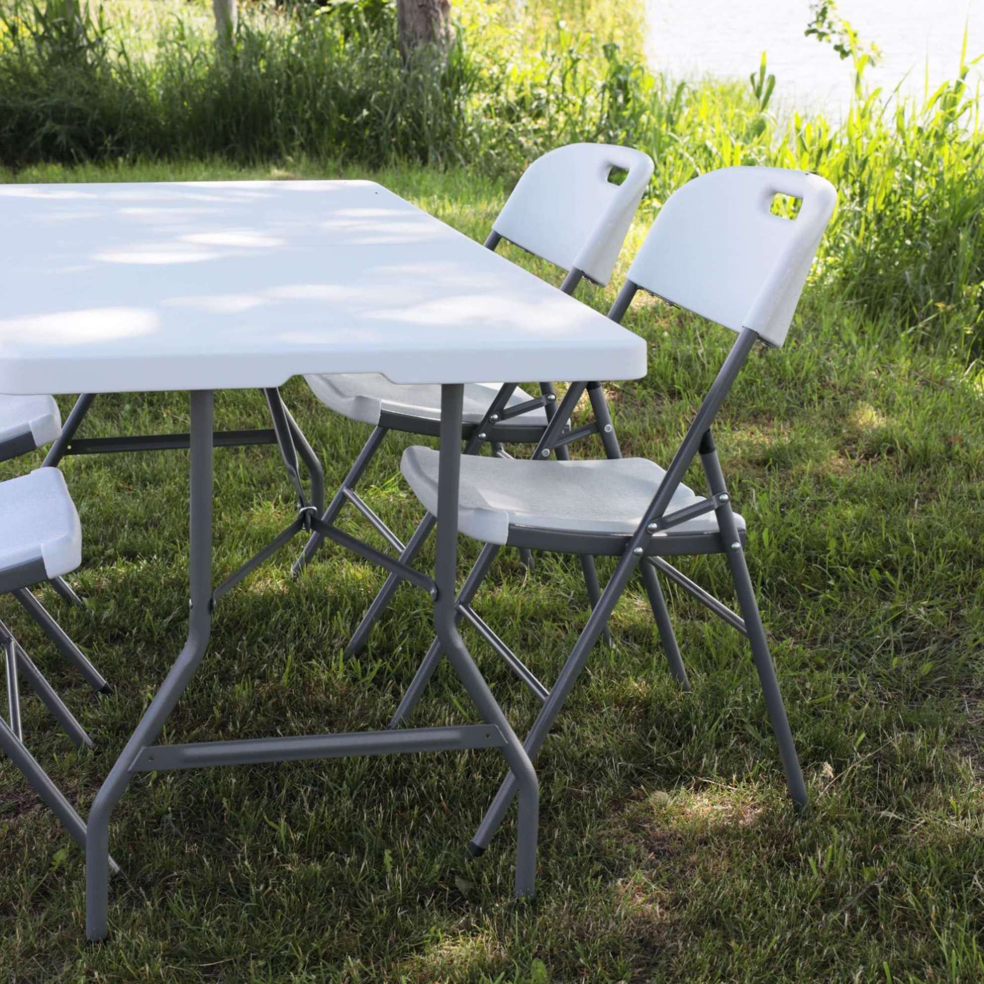 Стол складной 180*75,5*73, белый