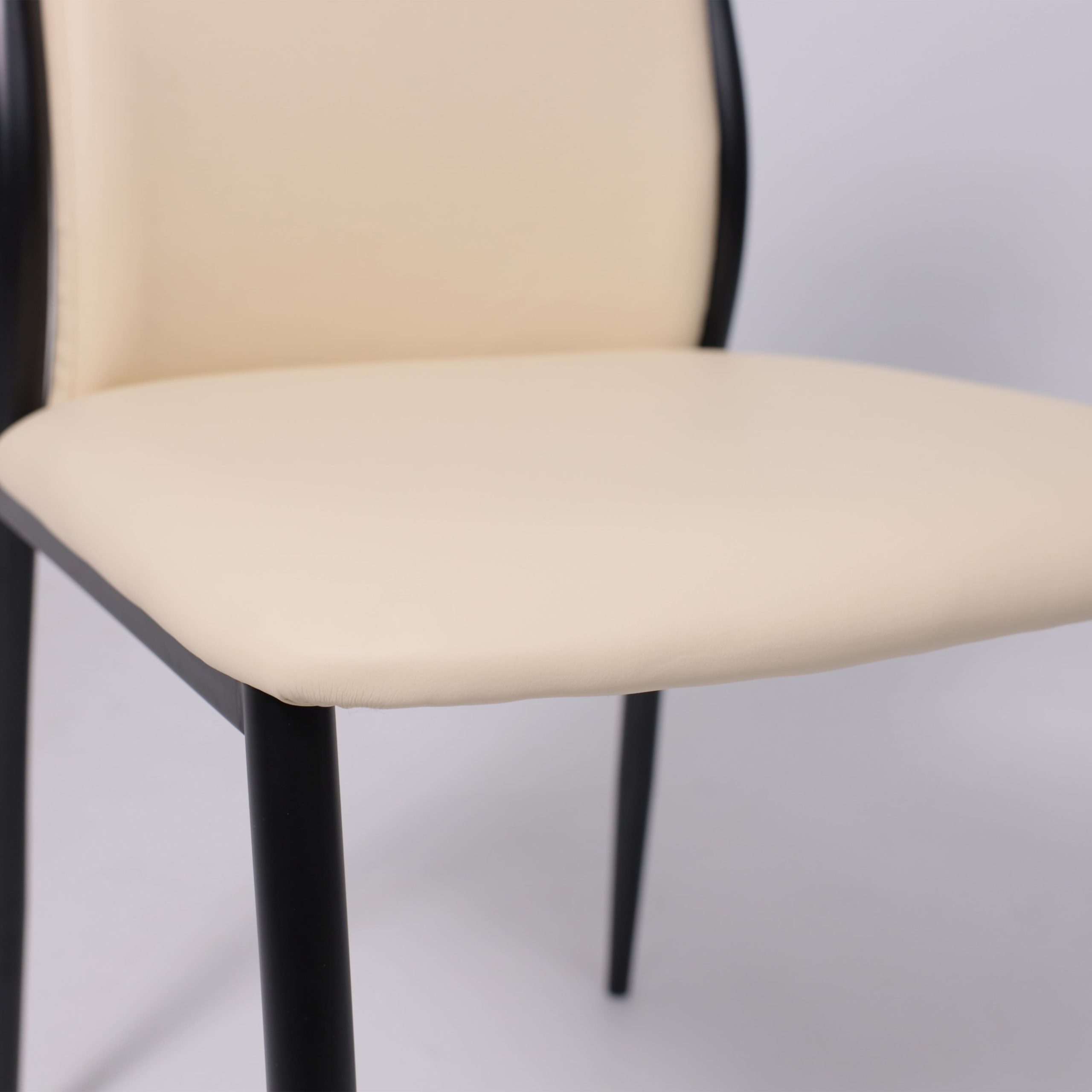 Стул DENVER, экокожа, бежевый TP12/черный