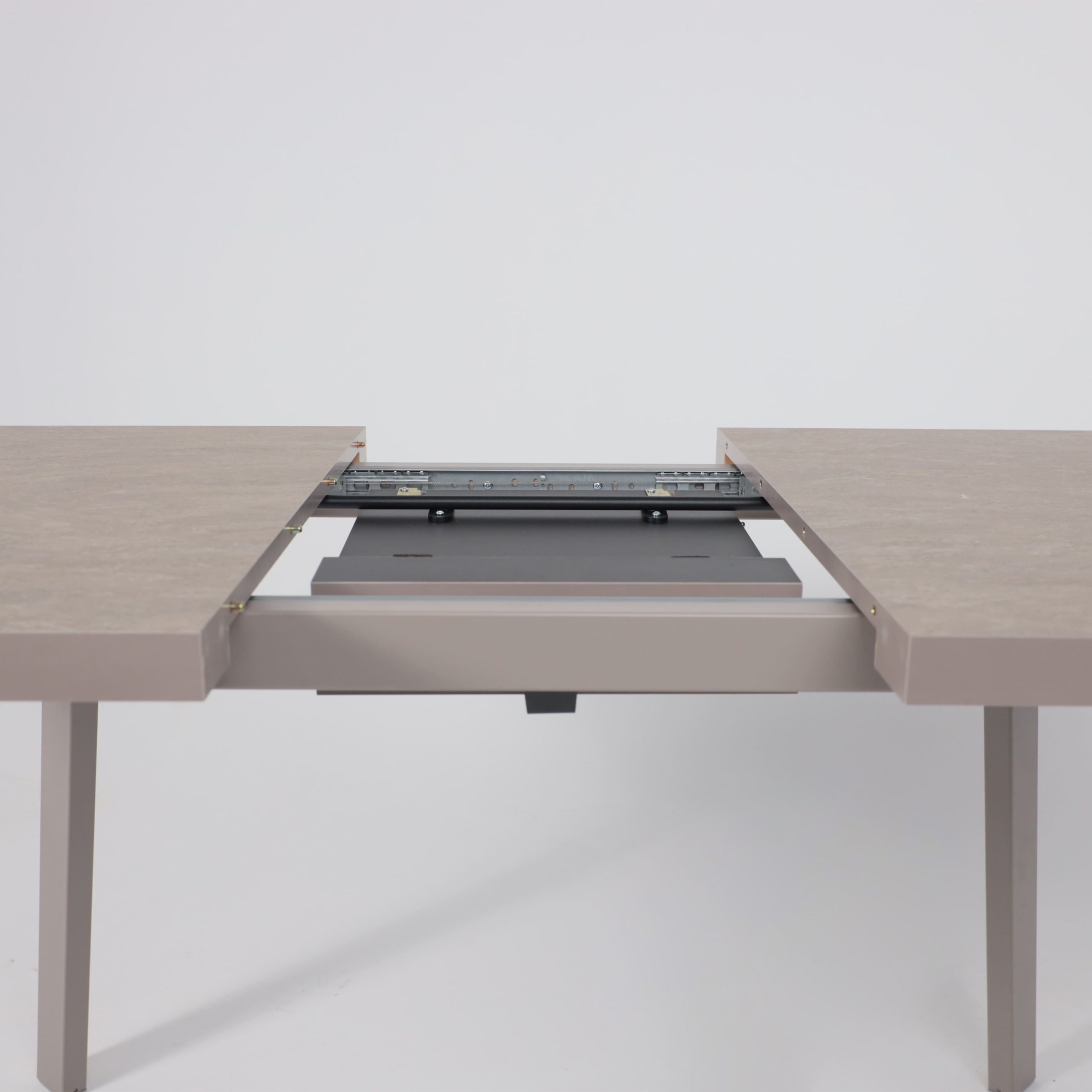 Стол BORG-110, раздвижной 110(142)х70, Бежевый камень-HPL/Капучино