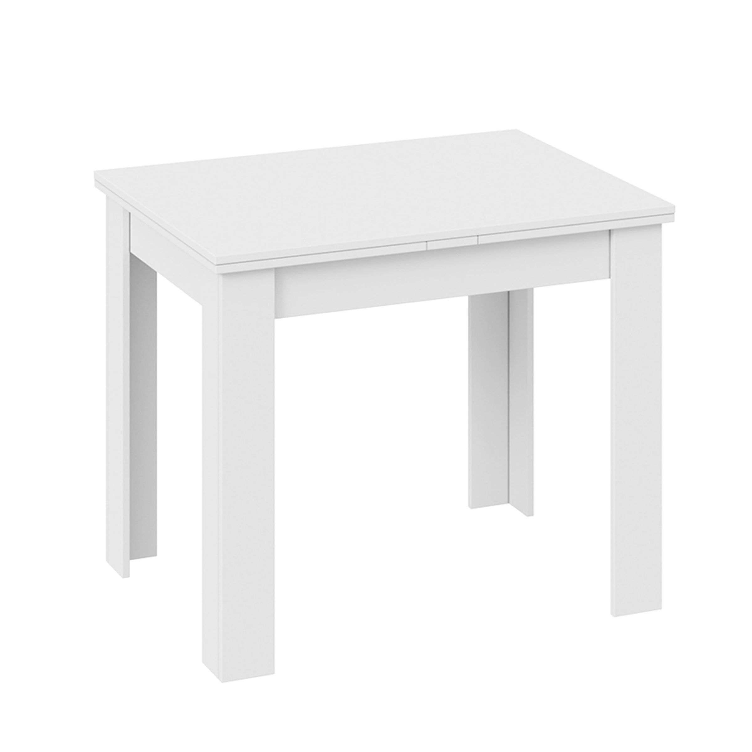 Стол раздвижной ПРОМО Тип 3, 900(1698)*670, белый/белый