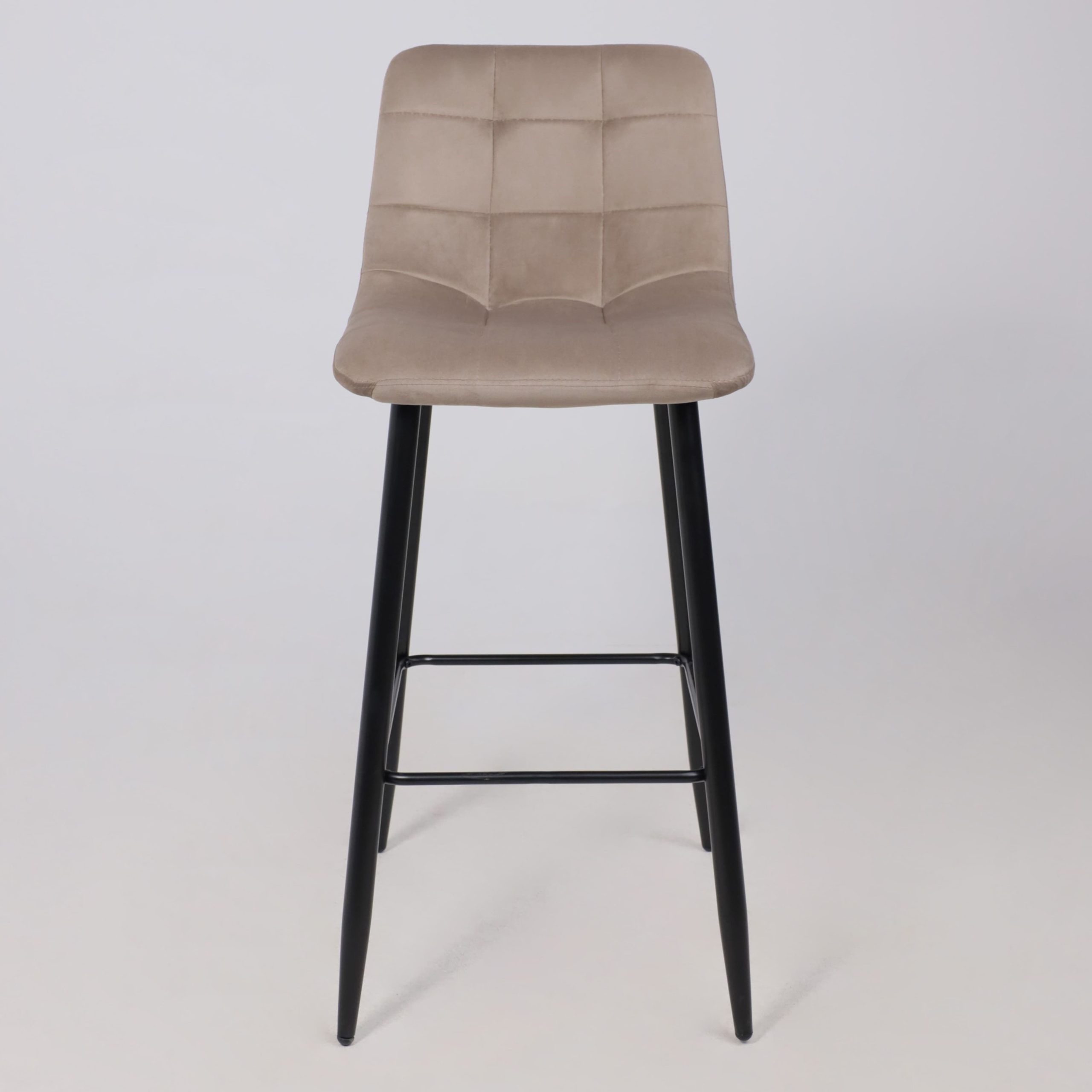 Стул STELLA, барный, бежевый велюр HLR08/черный