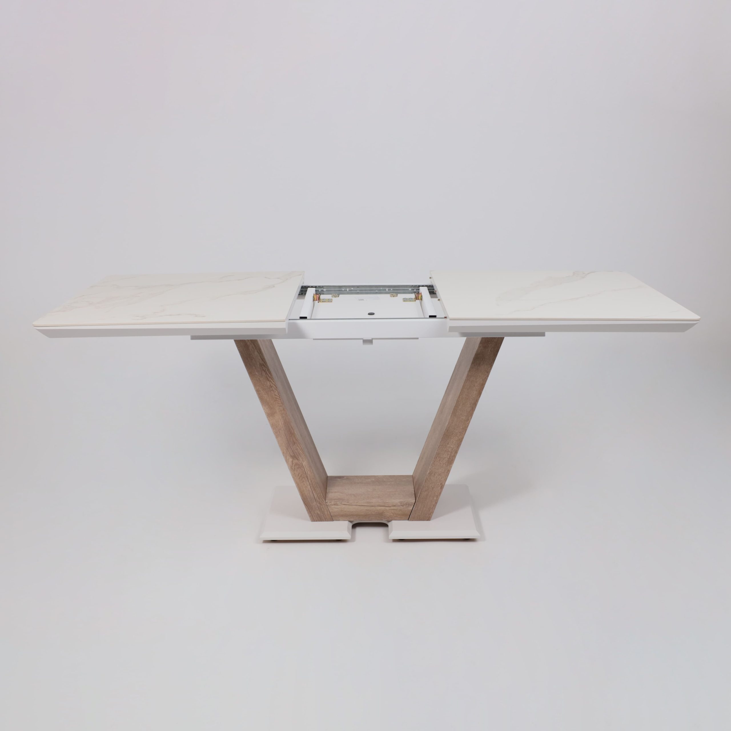 Стол ТОРОНТО, керамика 0 кат. 1400(1715)*800, Камень белый Greys white/Ель умбра