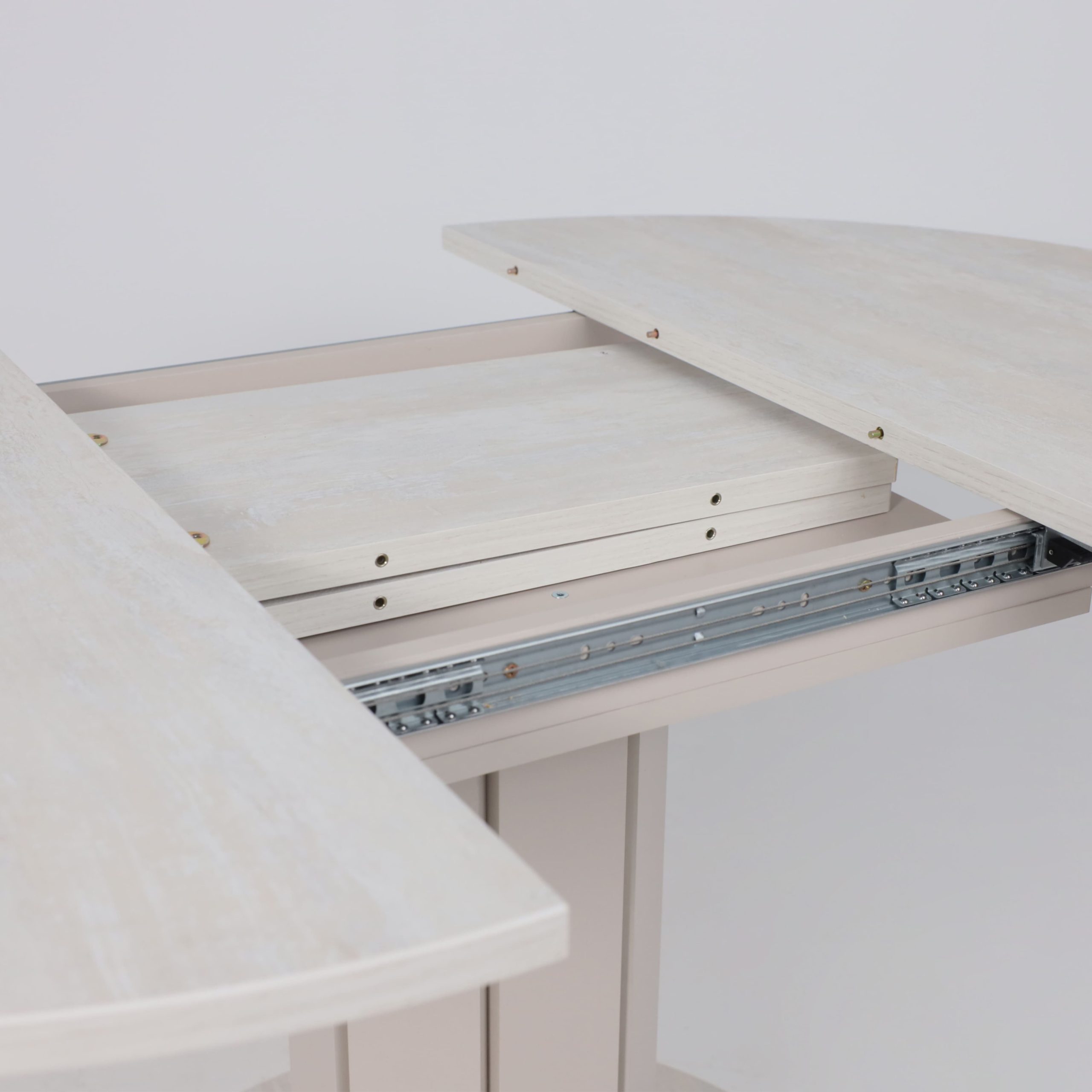 Стол раздвижной на опоре ONTARIO,1000(1300)*760*1000, (ледяное дерево/персидский жемчуг)