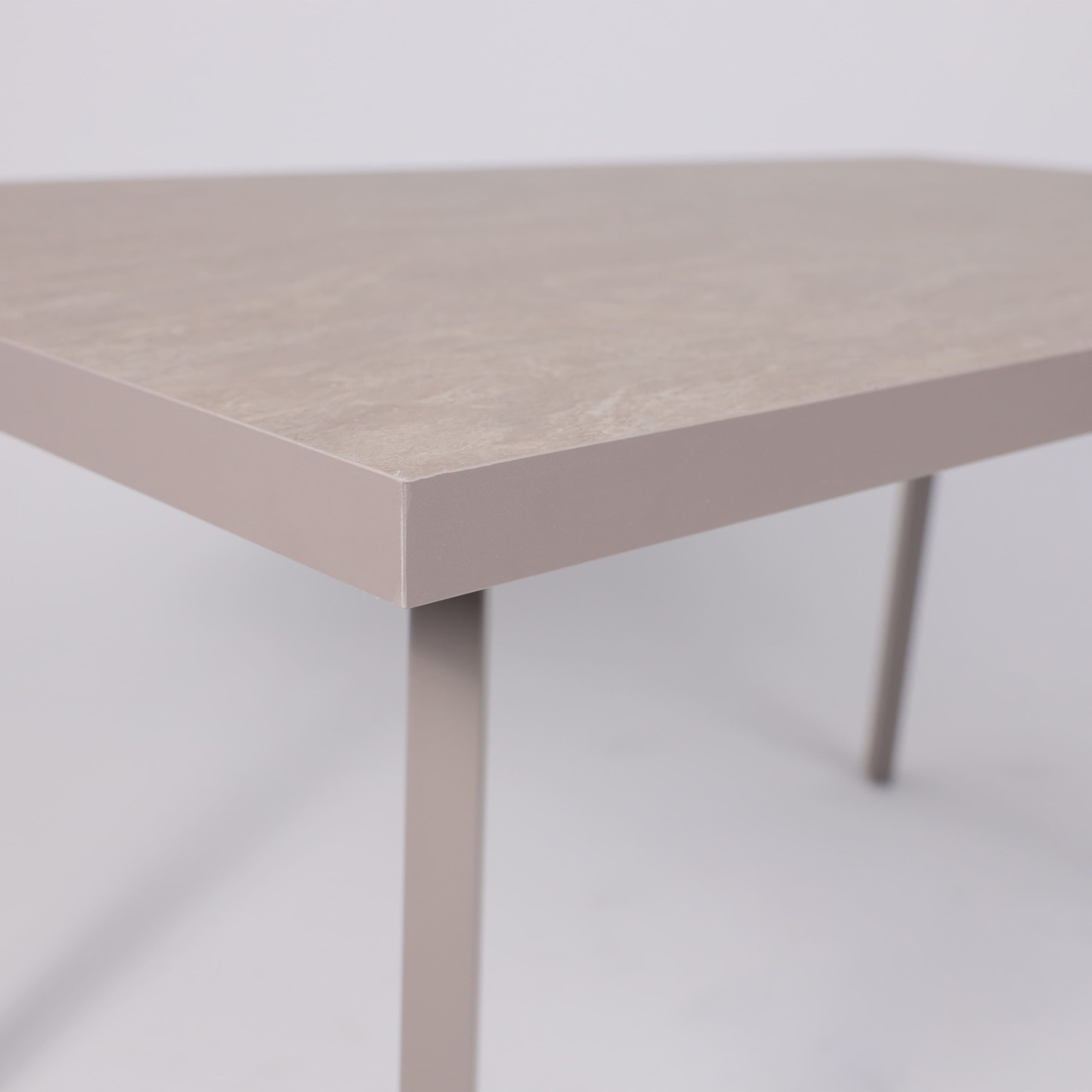 Стол BORG-140, раздвижной 140(180)х85, Бежевый камень-HPL/Капучино