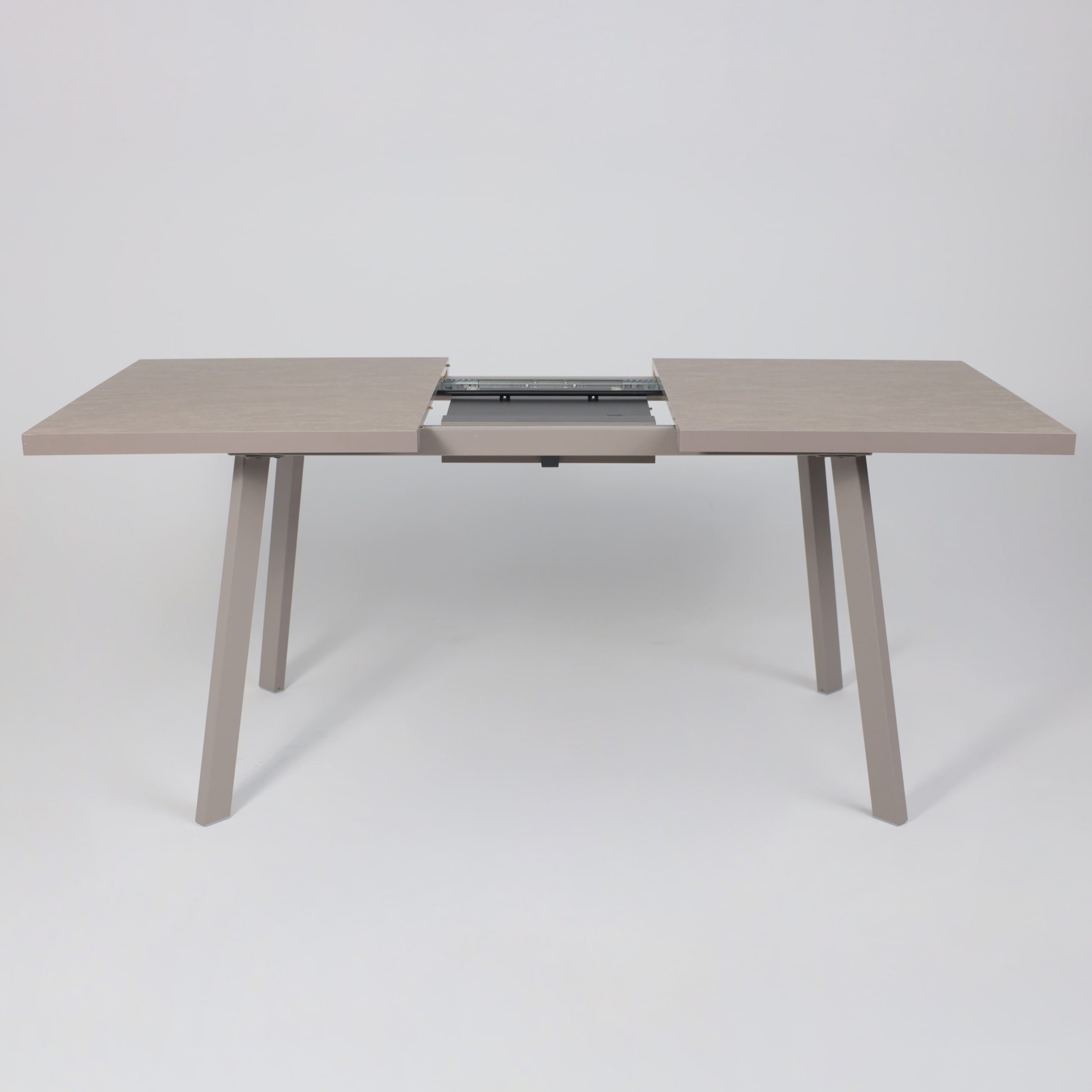 Стол BORG-140, раздвижной 140(180)х85, Бежевый камень-HPL/Капучино